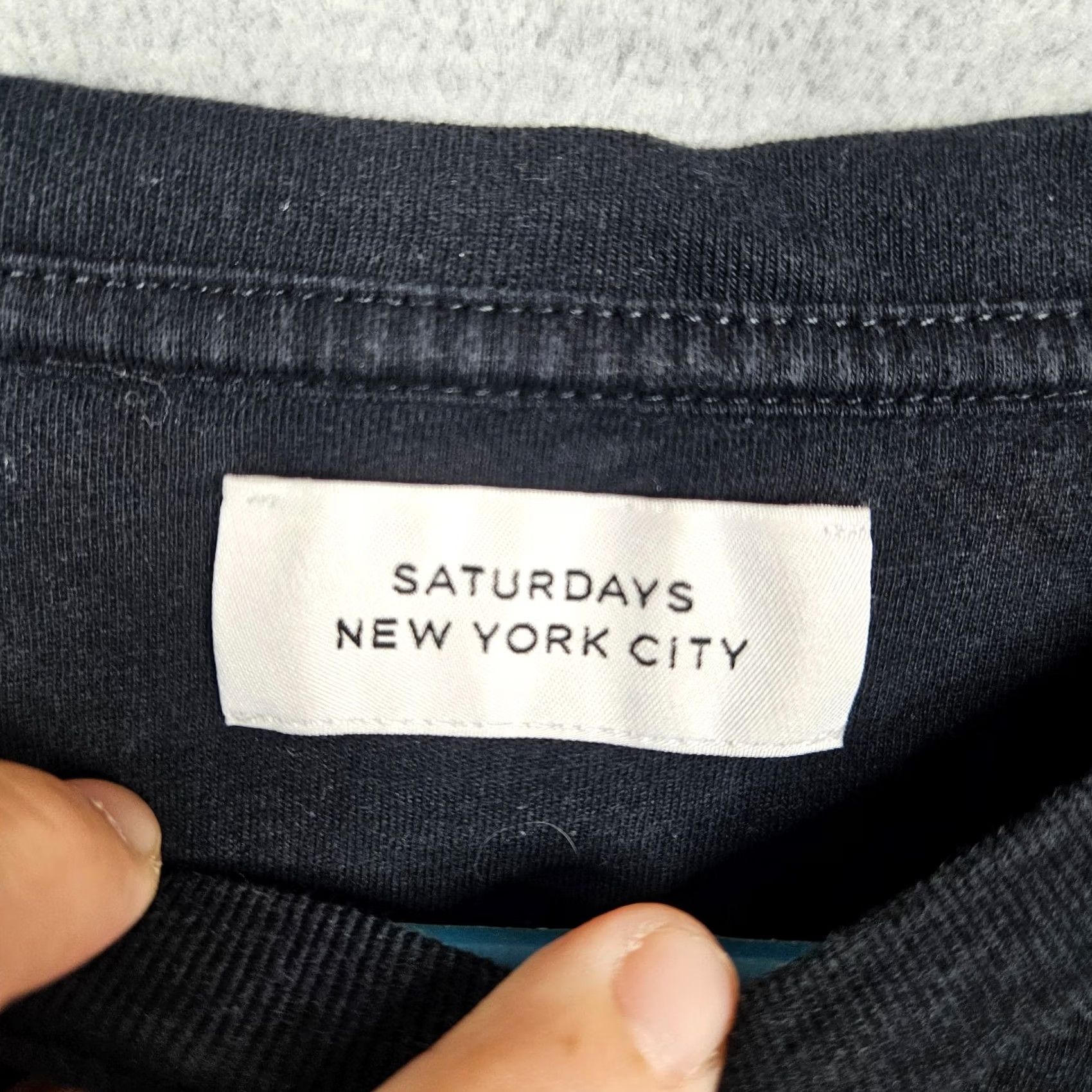 Saturdays NYC Saturdays NYC Men’s Black Crew Neck Pima Cotton Tee Size M Size US M / EU 48-50 / 2 - 5 Thumbnail