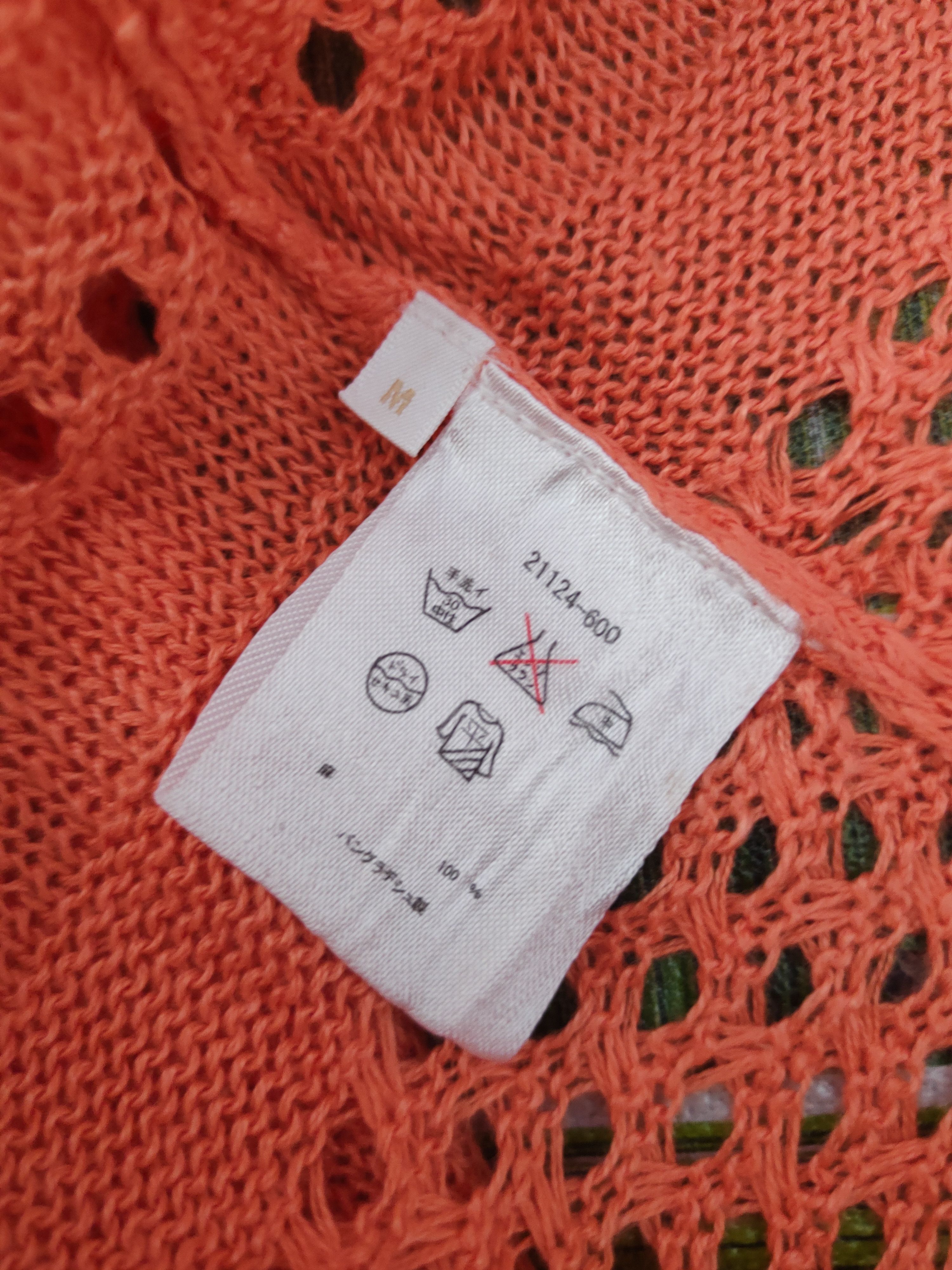Japanese Brand DL Do Classe Orange Knitwear Cardigan #46-984 Size M / US 6-8 / IT 42-44 - 10 Thumbnail