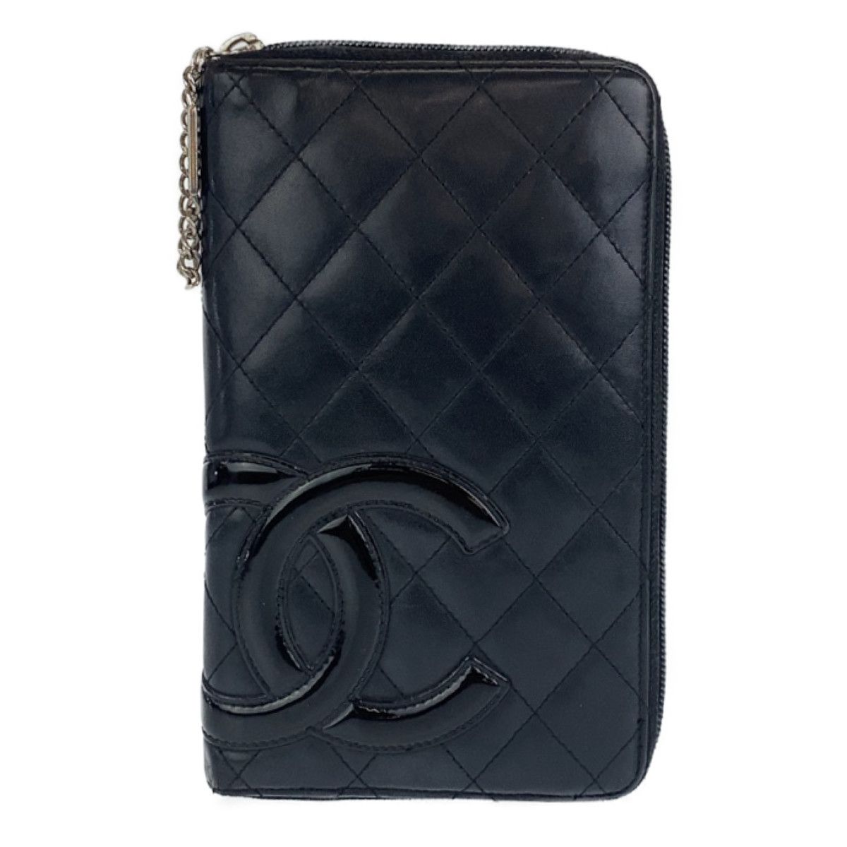 Chanel Chanel Chanel Vintage Cambon Line Lambskin Long Wallet Leather Long Wallet 404331 in Very Good Condition Size ONE SIZE - 1 Thumbnail