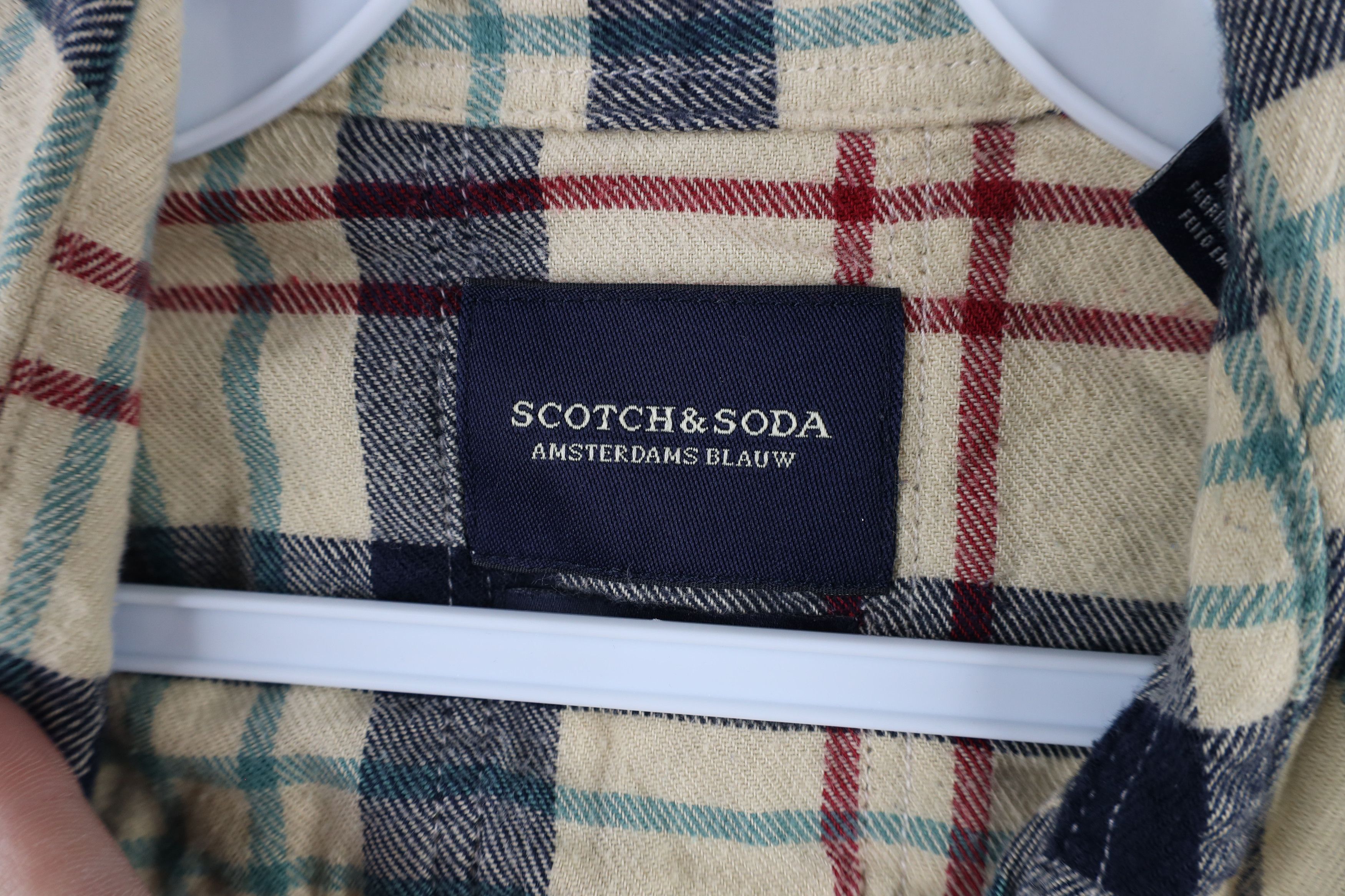 Scotch & Soda × Vintage Scotch & Soda Vintage Blauw Amsterdam Flannel Button Shirt Size US S / EU 44-46 / 1 - 6 Thumbnail