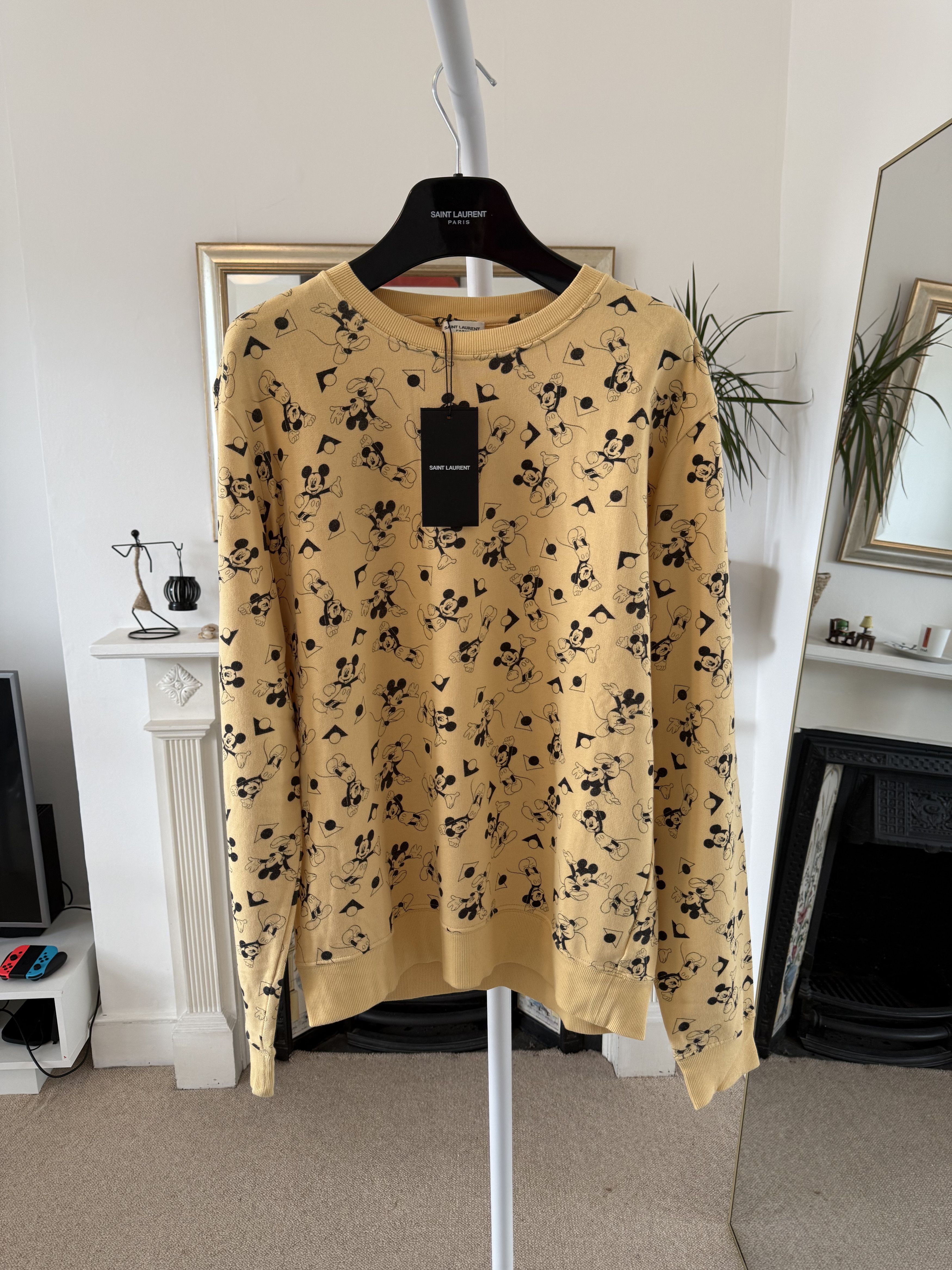 Saint Laurent Paris Saint Laurent x Disney Mickey Mouse Sweater Size US S / EU 44-46 / 1 - 1 Thumbnail
