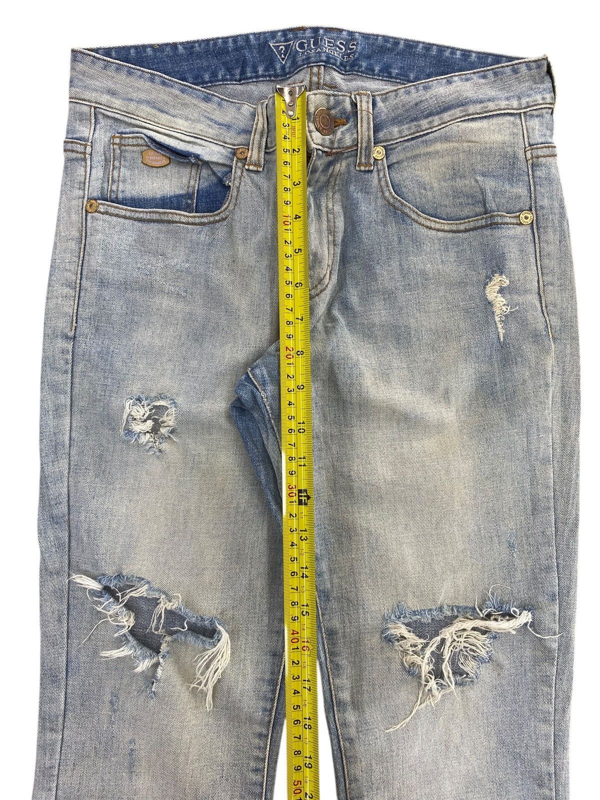 Guess Guess Acid Light Wash Style Ripped Jeans Size US 30 / EU 46 - 6 Thumbnail