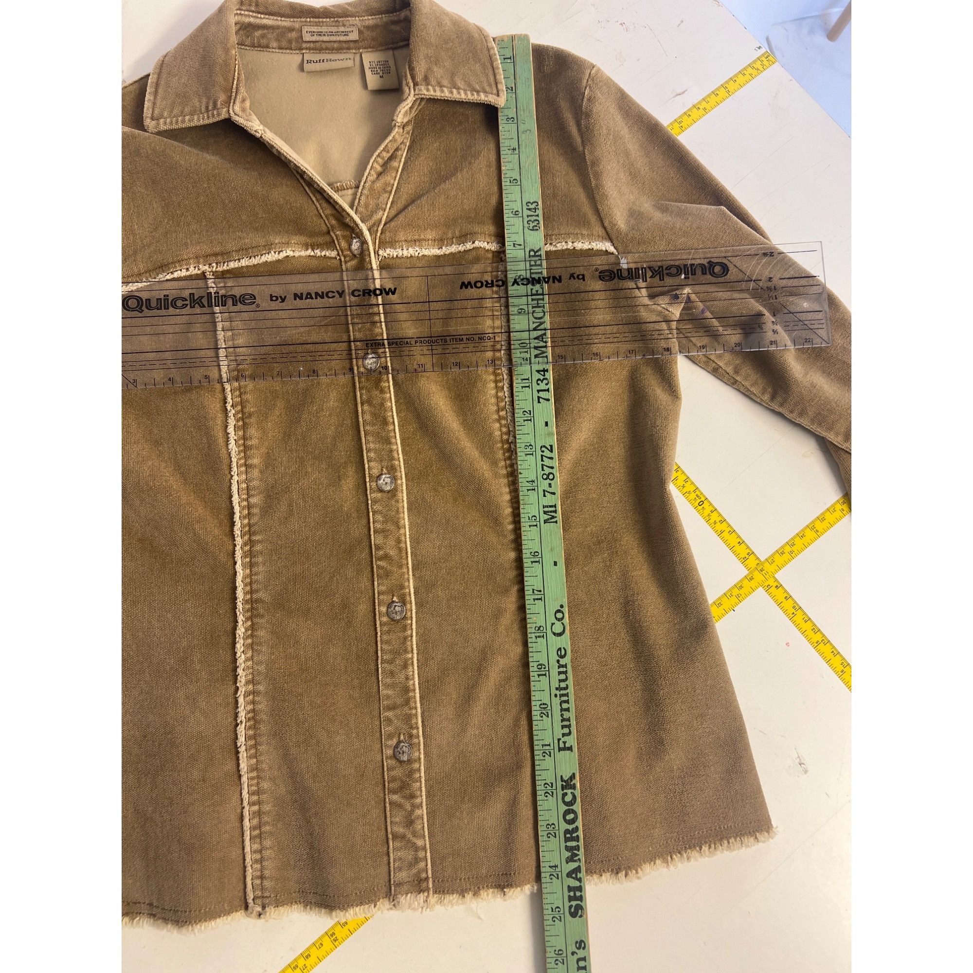 Other Vintage Ruff Hewn M Tan Button-Up Jacket w Buffalo Buttons Size M / US 6-8 / IT 42-44 - 5 Thumbnail