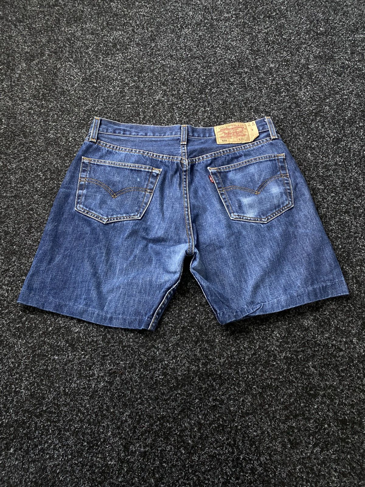 Levi's × Vintage Levis 501 Shorts Denim Rap Sk8 Baggy Size US 36 / EU 52 - 7 Thumbnail