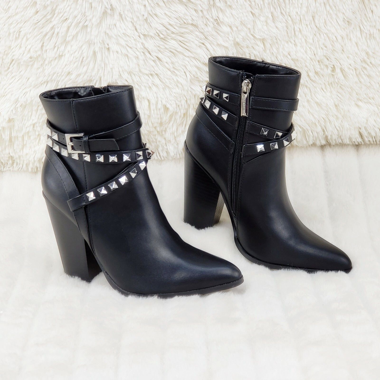 Other Classic Western Designer Cowboy Style Studded Strap Ankle Bo Size US 10 / IT 40 - 1 Thumbnail