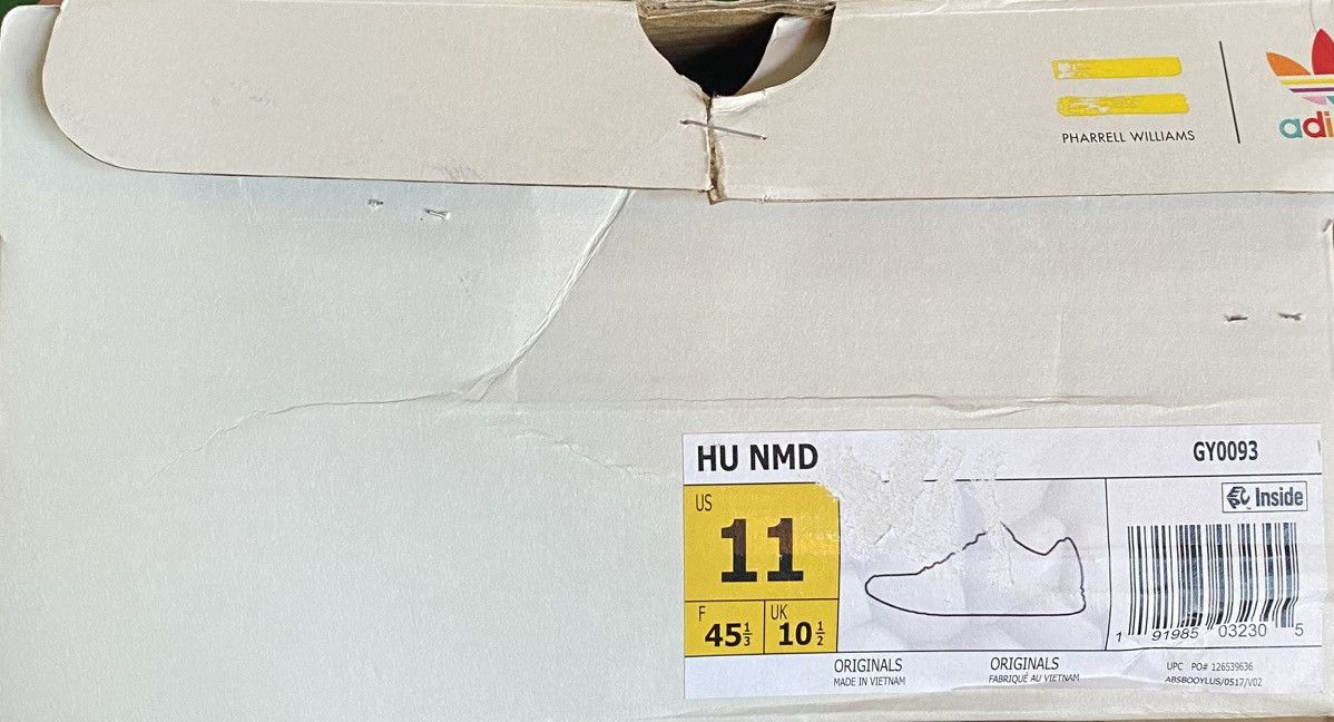 Adidas × Pharrell Adidas NMD Hu Pharrell Extra Eye Yellow Size US 11 / EU 44 - 6 Thumbnail