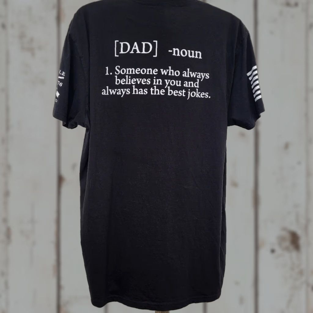 Vintage **Grunt Style Patriotic Dad T-Shirt Men's XXXL Black Liberty Flag** User: **Grunt Style Patriotic Dad T-Shirt Men's XXXL Black Liberty Flag** Size US XXL / EU 58 / 5 - 1 Thumbnail