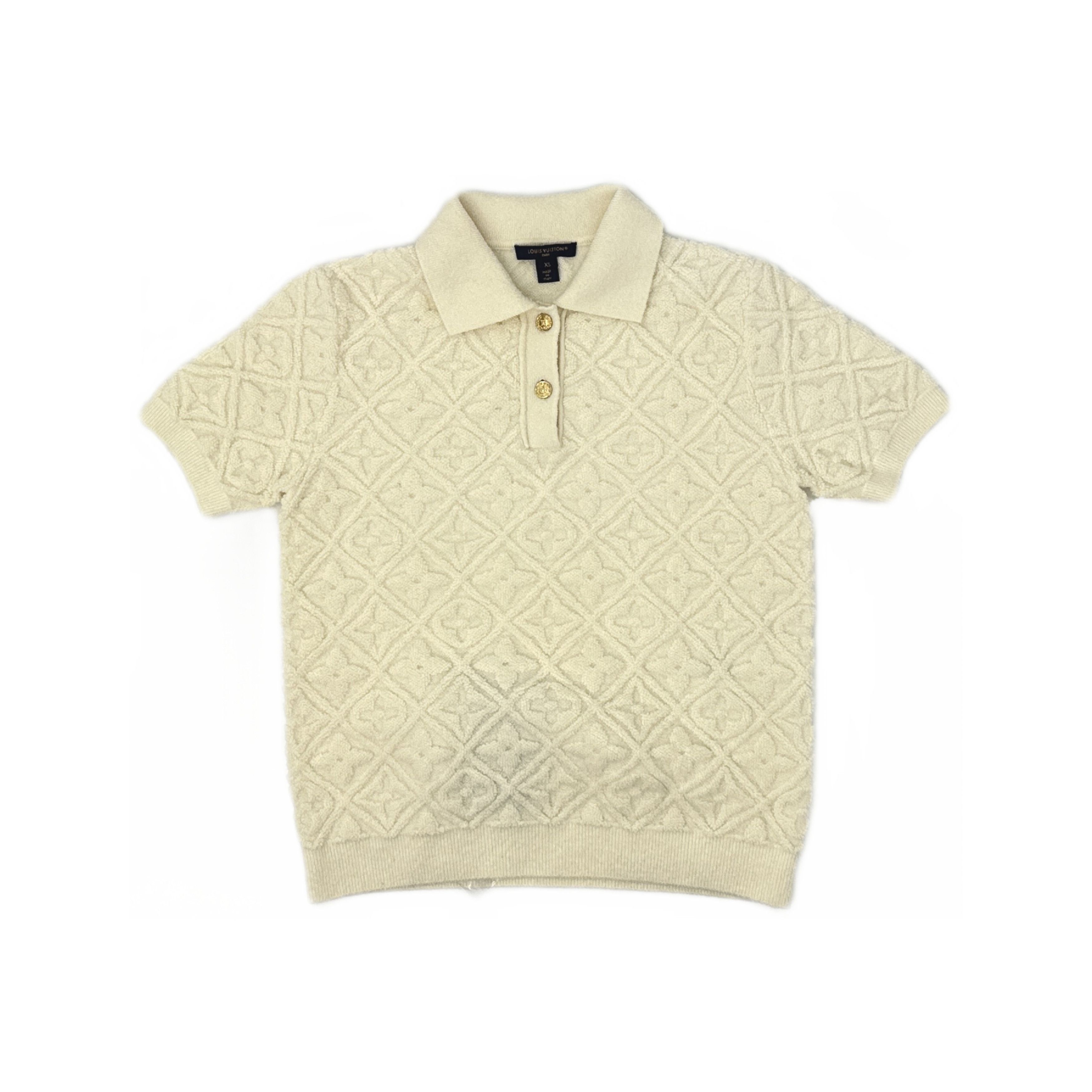 Louis Vuitton Louis Vuitton Embossed Monogram Polo Shirt Size XS Size XS / US 0-2 / IT 36-38 - 1 Thumbnail