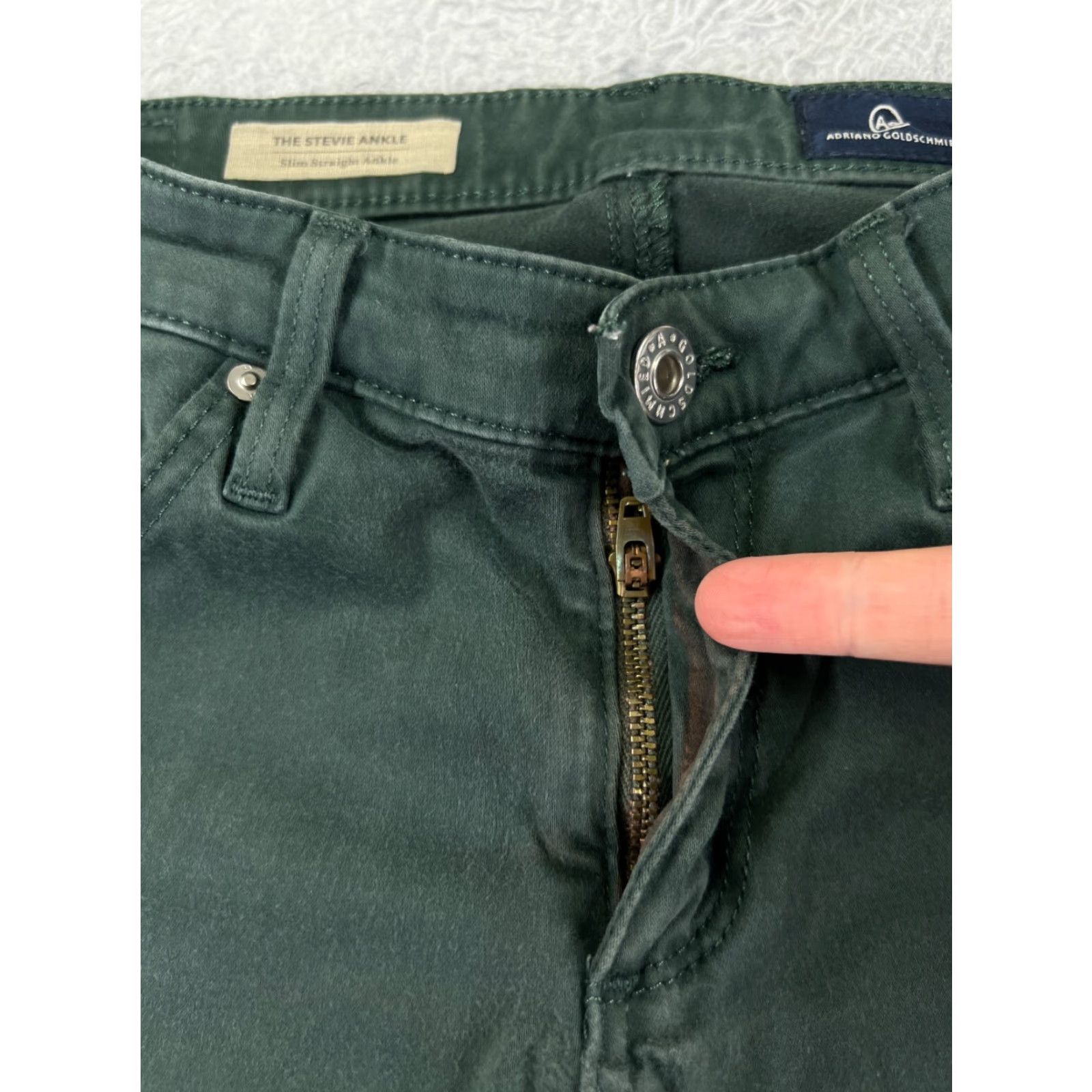 Anthropologie Anthropologie Paige Jeans Womens 27 Green Denim Skinny Cotton 26x31 Slim Retro Vintage? Size 27" / US 4 / IT 40 - 5 Thumbnail