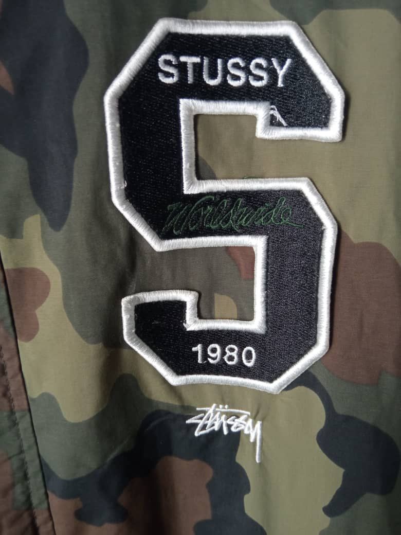 Stussy Stussy m varsity light jacket camouflage Size US L / EU 52-54 / 3 - 3 Thumbnail