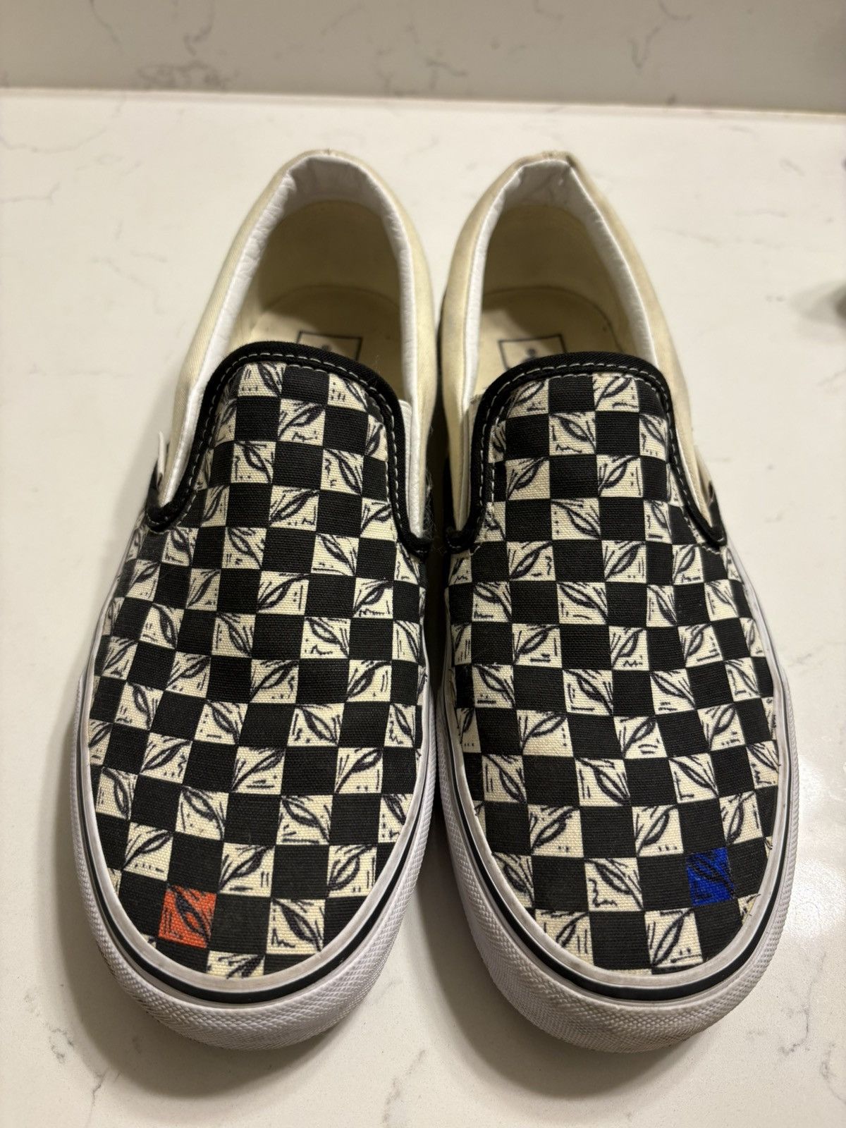 Vans Vans slip on checkered 99 eyes custom Size US 8.5 / EU 41-42 - 1 Thumbnail
