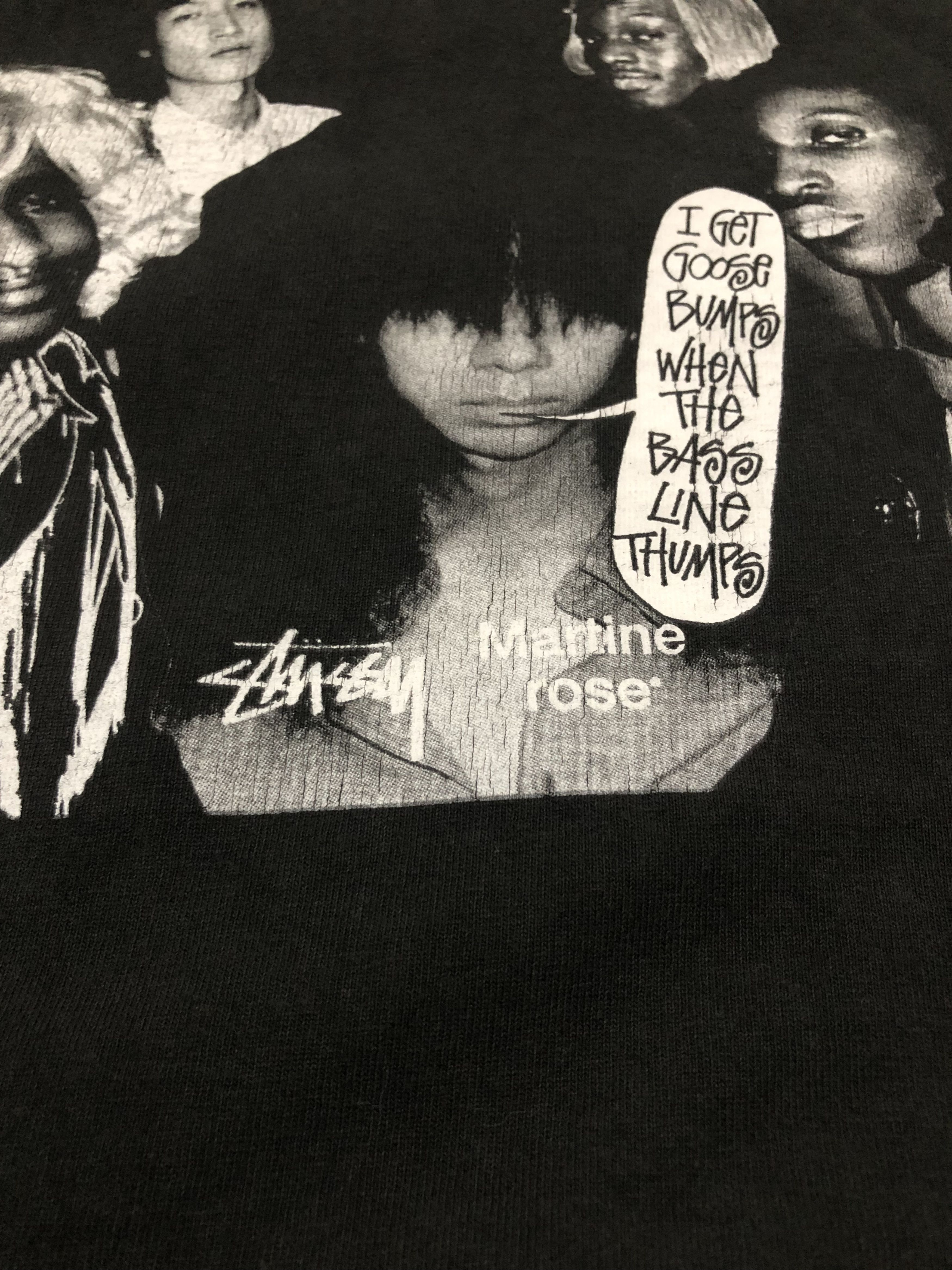 Hypebeast Rare Streetwear Stussy x Martine Rose Men Black Tee Size US L / EU 52-54 / 3 - 5 Thumbnail