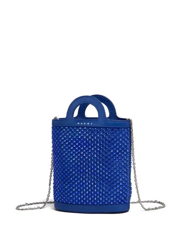 Marni o1w1db11125 Size :OS/Crystal-Embellished Tote Bag in Blue Size ONE SIZE - 4 Thumbnail