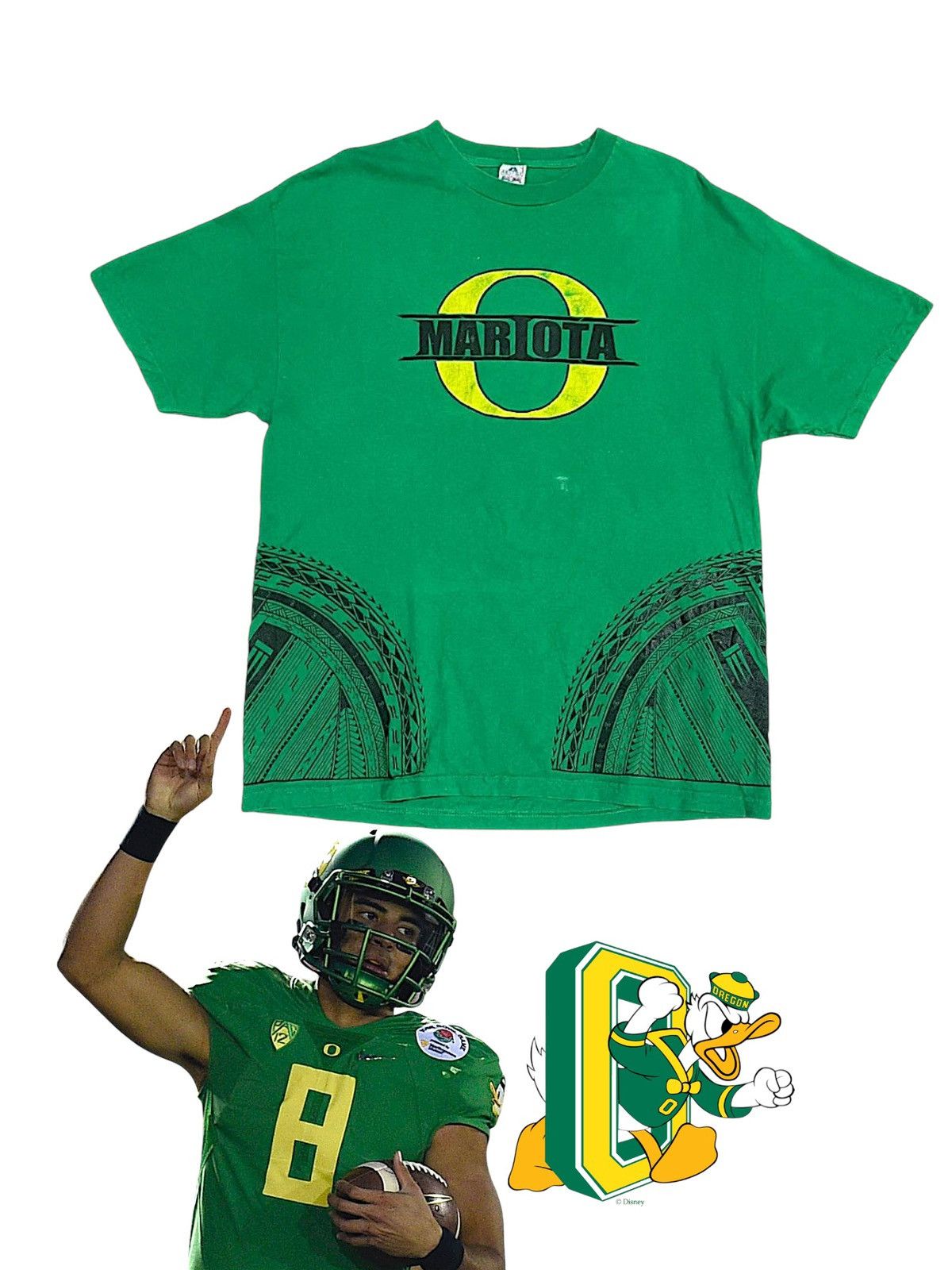 Alstyle Marcus Mariota 8 Oregon Ducks University Quarterback Ts Size US XL / EU 56 / 4 - 2 Thumbnail