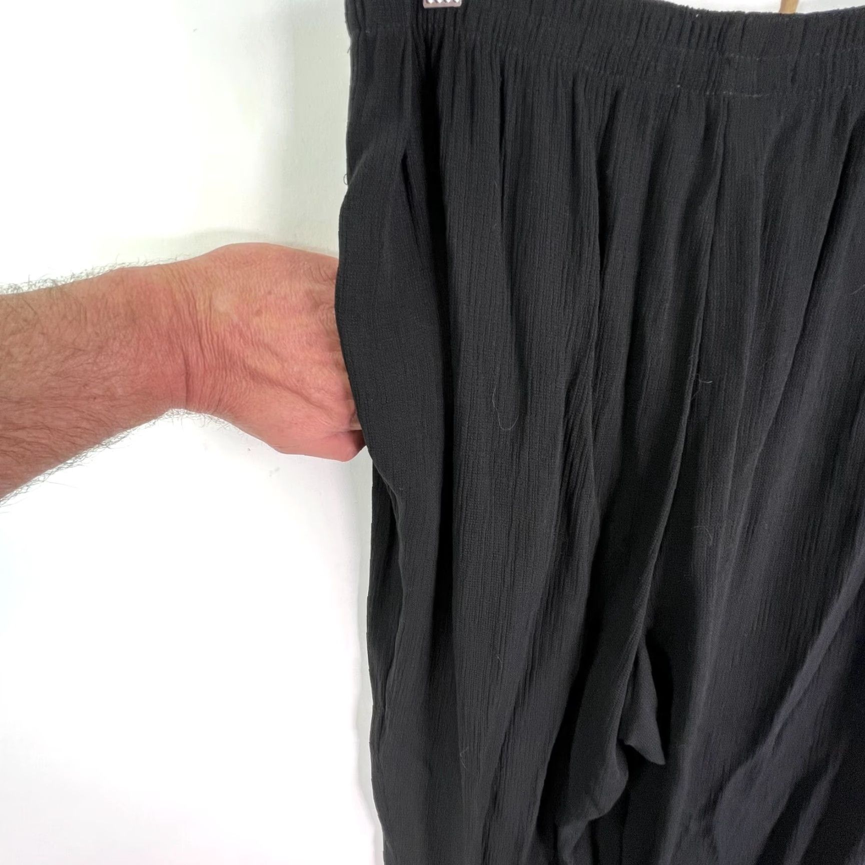 Vintage VINTAGE Koret Womens Pants Cropped High Rise Stretch Comfort Black Size 34 Waist Size 36" / US 14 / IT 50 - 7 Thumbnail