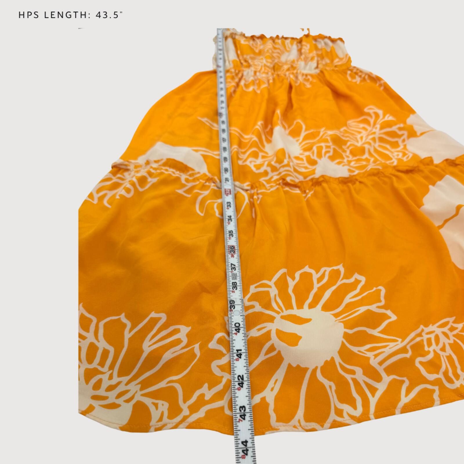 Other Nieves Lavi Silk Floral Midi Dress Yellow XS Size XS / US 0-2 / IT 36-38 - 5 Thumbnail