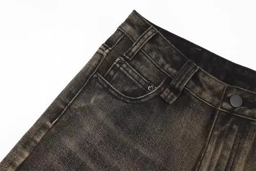 Other Washed distressed men's loose casual straight denim shorts Size US 32 / EU 48 - 6 Thumbnail