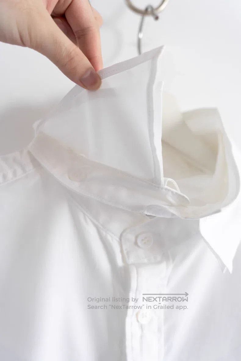 Yohji Yamamoto YOHJI YAMAMOTO Detachable Collar White Shirt Size US L / EU 52-54 / 3 - 4 Thumbnail