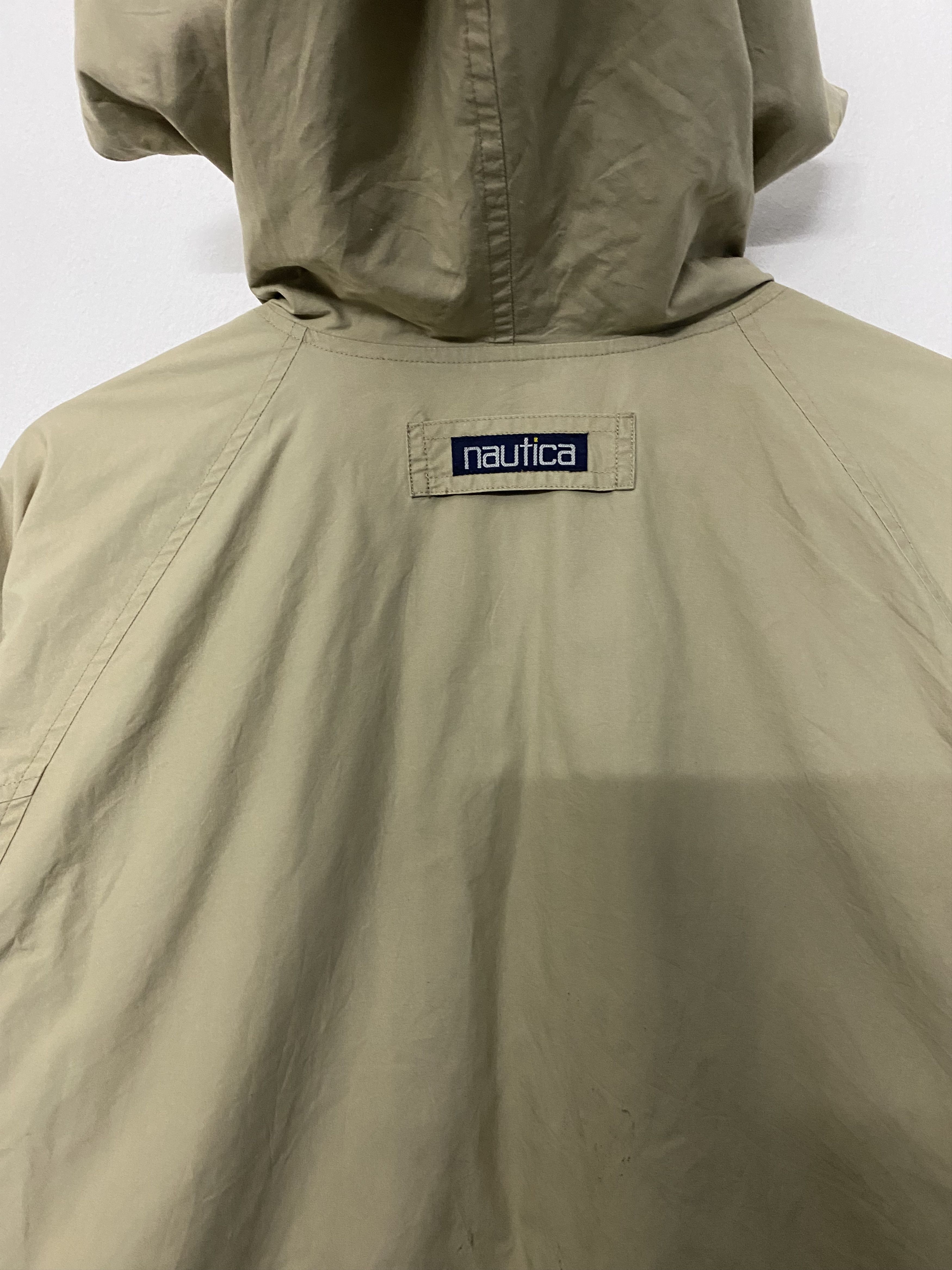 Nautica Vtg Nautica Reversible Sailing Jacket Tan/Striped Size Large Size US L / EU 52-54 / 3 - 9 Thumbnail
