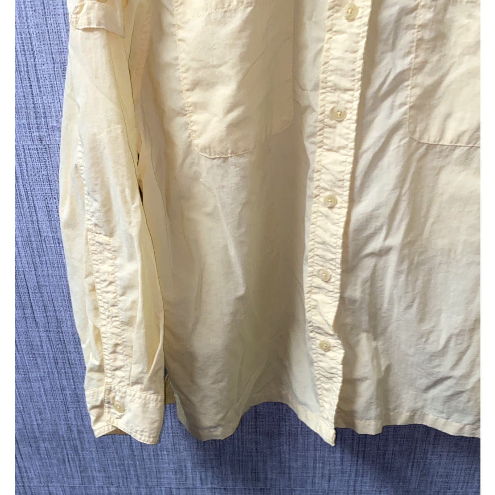 Vintage Campmor Womens Button Up Shirt XL Long Sleeve Yellow Nylon Regular Casual Campmor Women Button-Up Shirt Size XL / US 12-14 / IT 48-50 - 3 Thumbnail