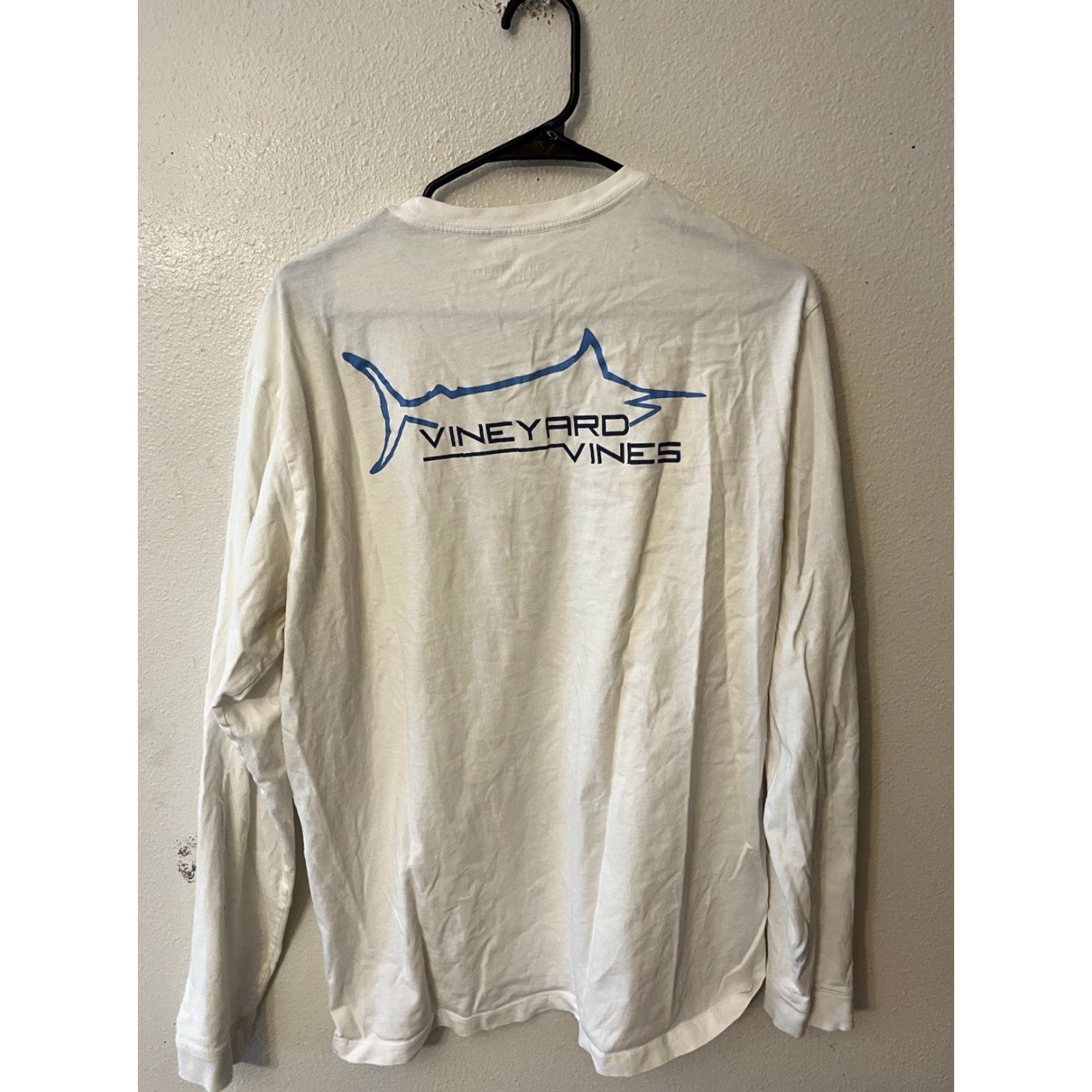 Vineyard Vines VINTAGE Vineyard Vines Logo Long Sleeve T-Shirt Size Large White Holiday Mens Size US L / EU 52-54 / 3 - 2 Thumbnail