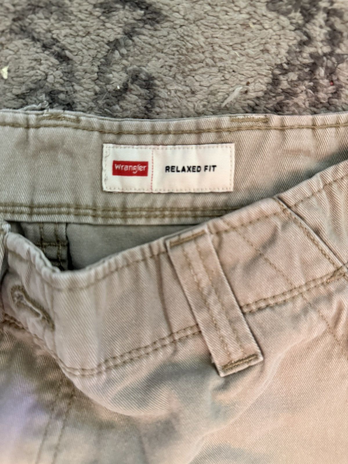 Wrangler Wrangler Men’s Khaki Beige Relaxed Fit Cargo Pants Size US 36 / EU 52 - 2 Thumbnail