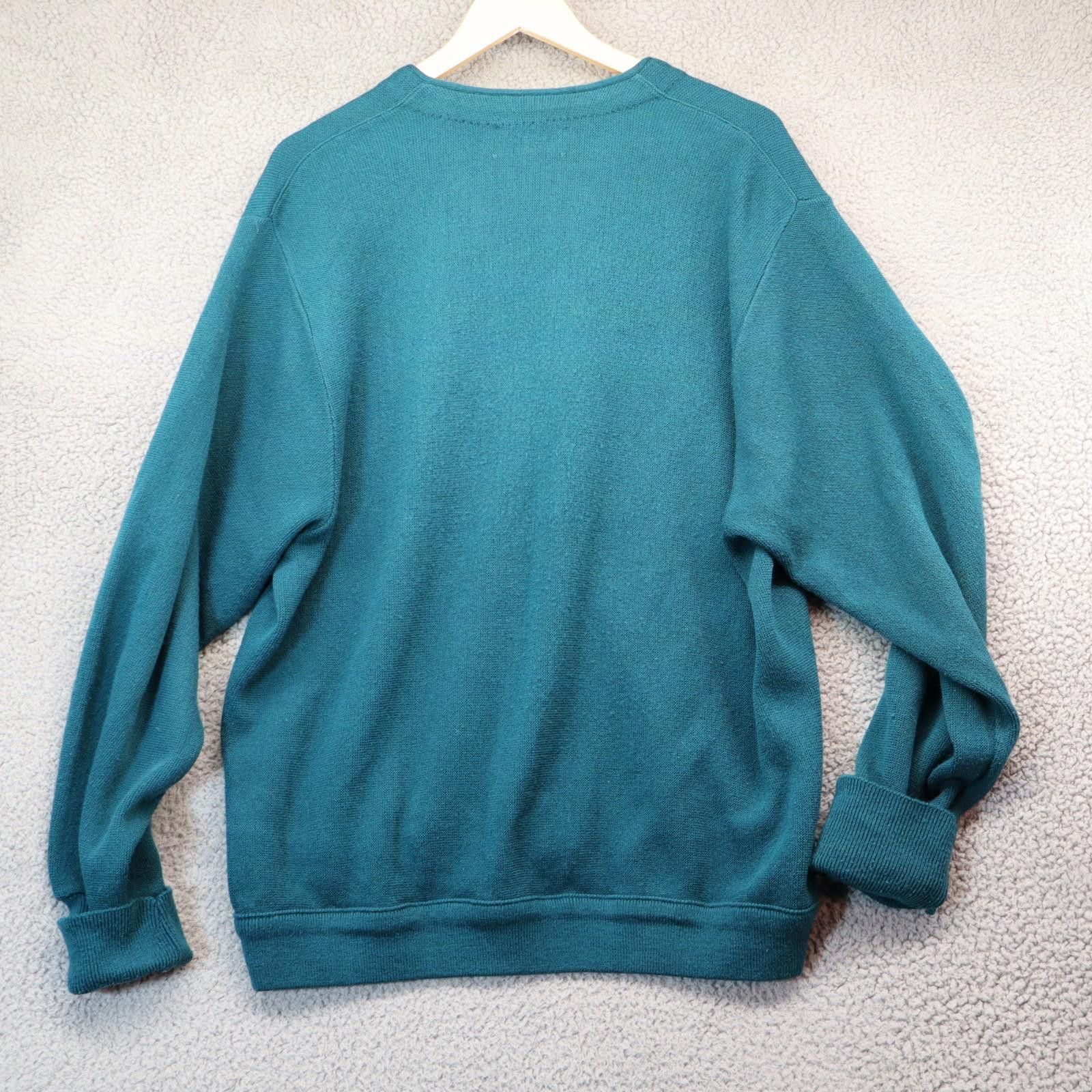 Izod Vtg Izod Cardigan Sweater USA Men XL Preppy Norm Gpa 80s 90s Size US XL / EU 56 / 4 - 6 Thumbnail
