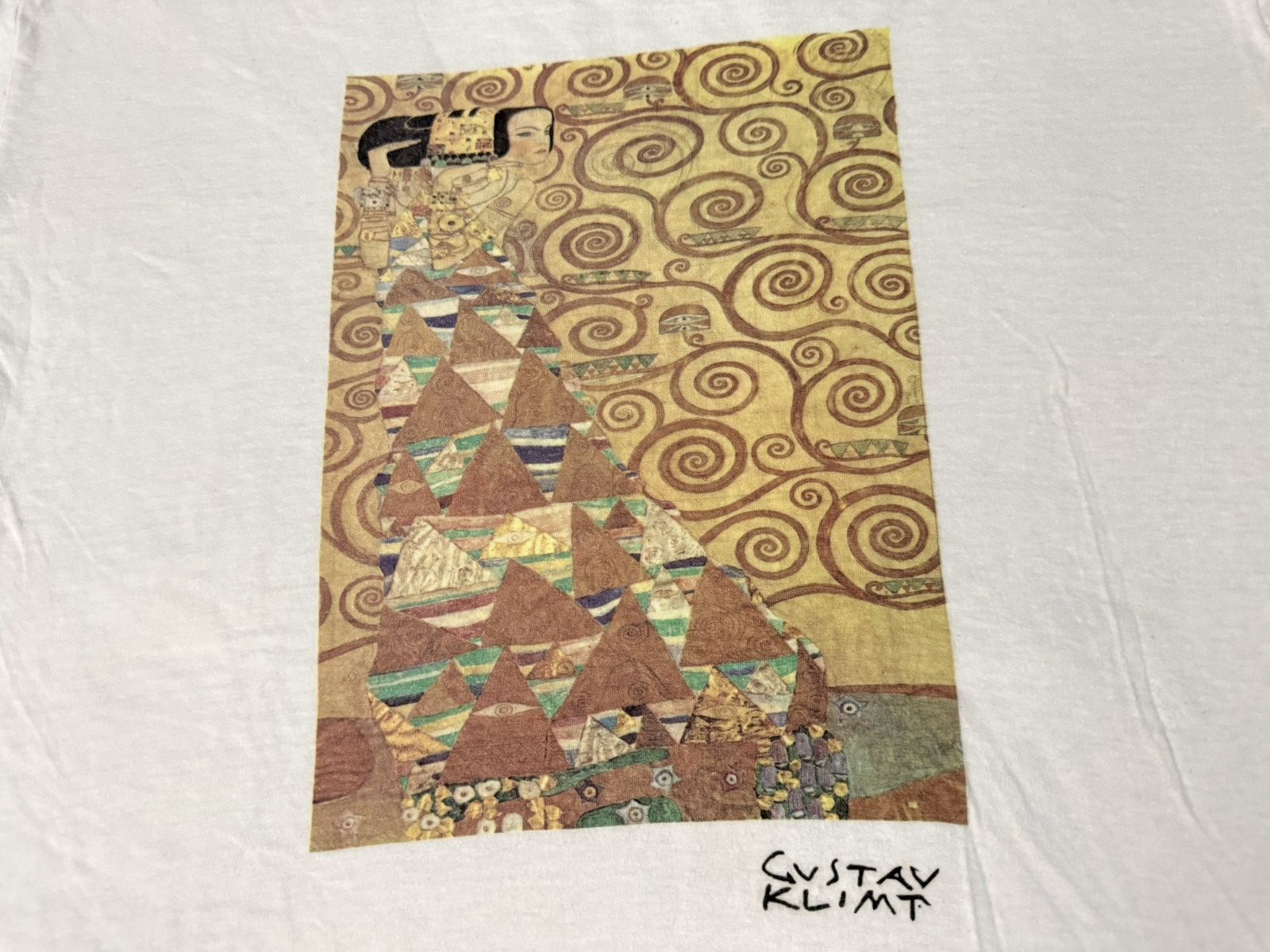 Vintage Vintage 90s Gustav Klimt T-Shirt Art Nouveau Size US M / EU 48-50 / 2 - 2 Thumbnail