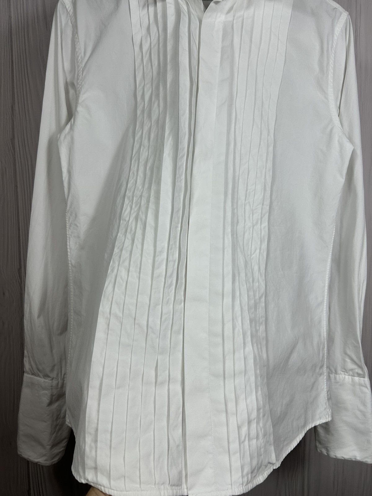 Jil Sander Jil Sander Pleated Dress Shirt 38 Button Up Size US M / EU 48-50 / 2 - 5 Thumbnail