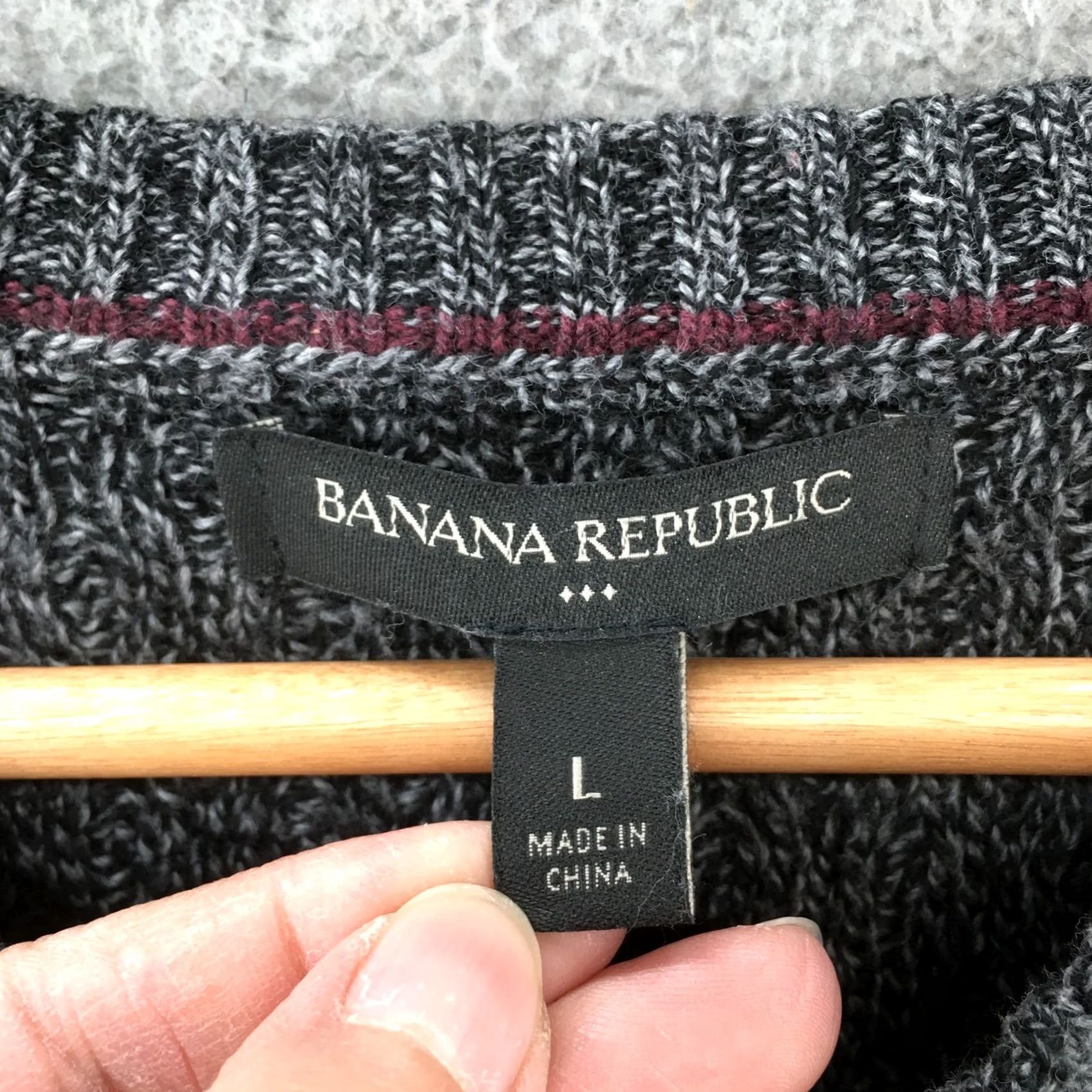 Banana Republic Banana Republic Pullover Sweater Womens Large Cotton Wool Blend Knitted Cozy Casual Fall Winter Knit Crew Neck Raglan Sleeve Mens Womens Girls Size L / US 10 / IT 46 - 6 Thumbnail