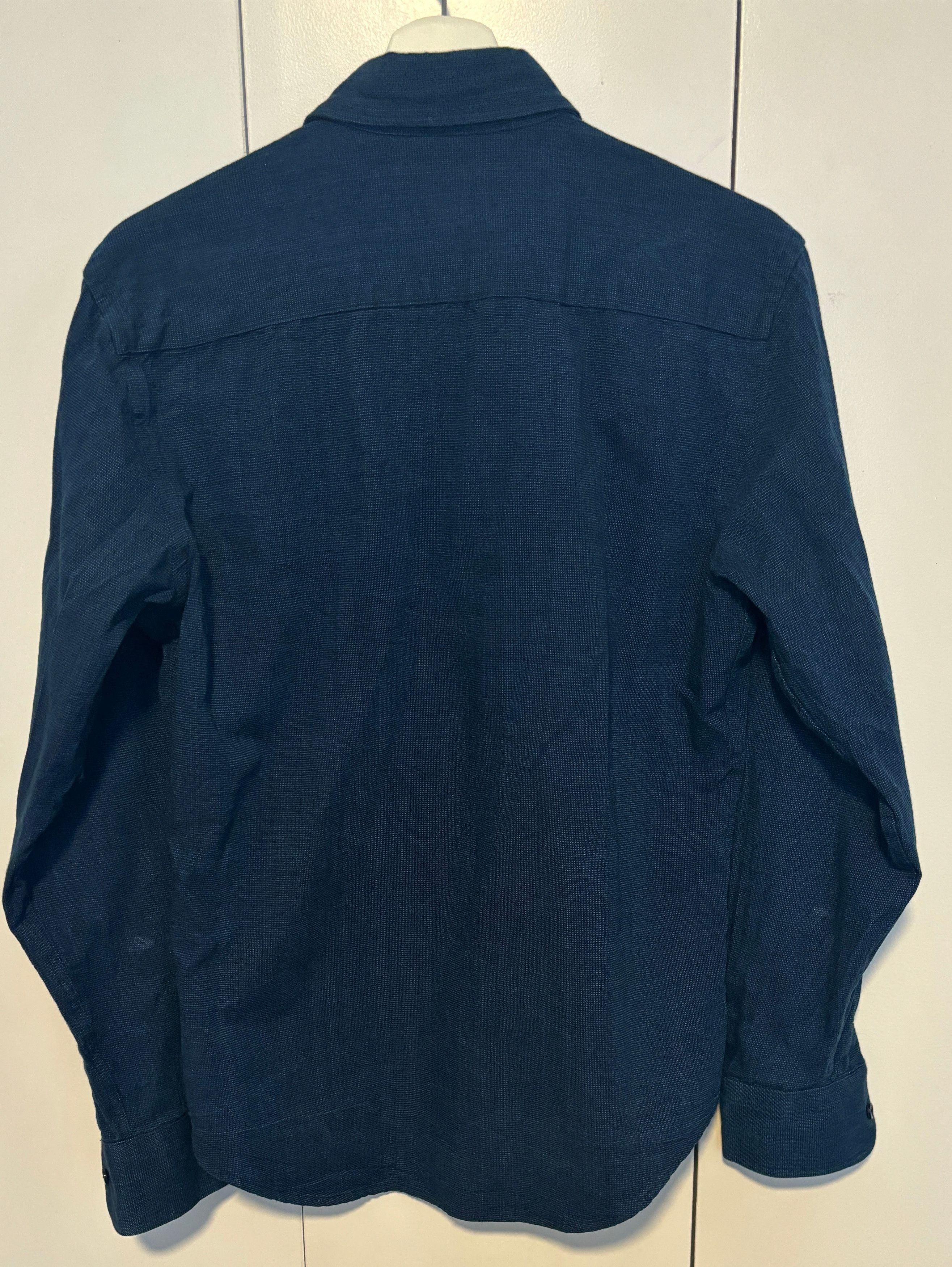Naked & Famous Indigo Tie Dye Basketweave Long Sleeve Shirt - Small Size US S / EU 44-46 / 1 - 10 Thumbnail
