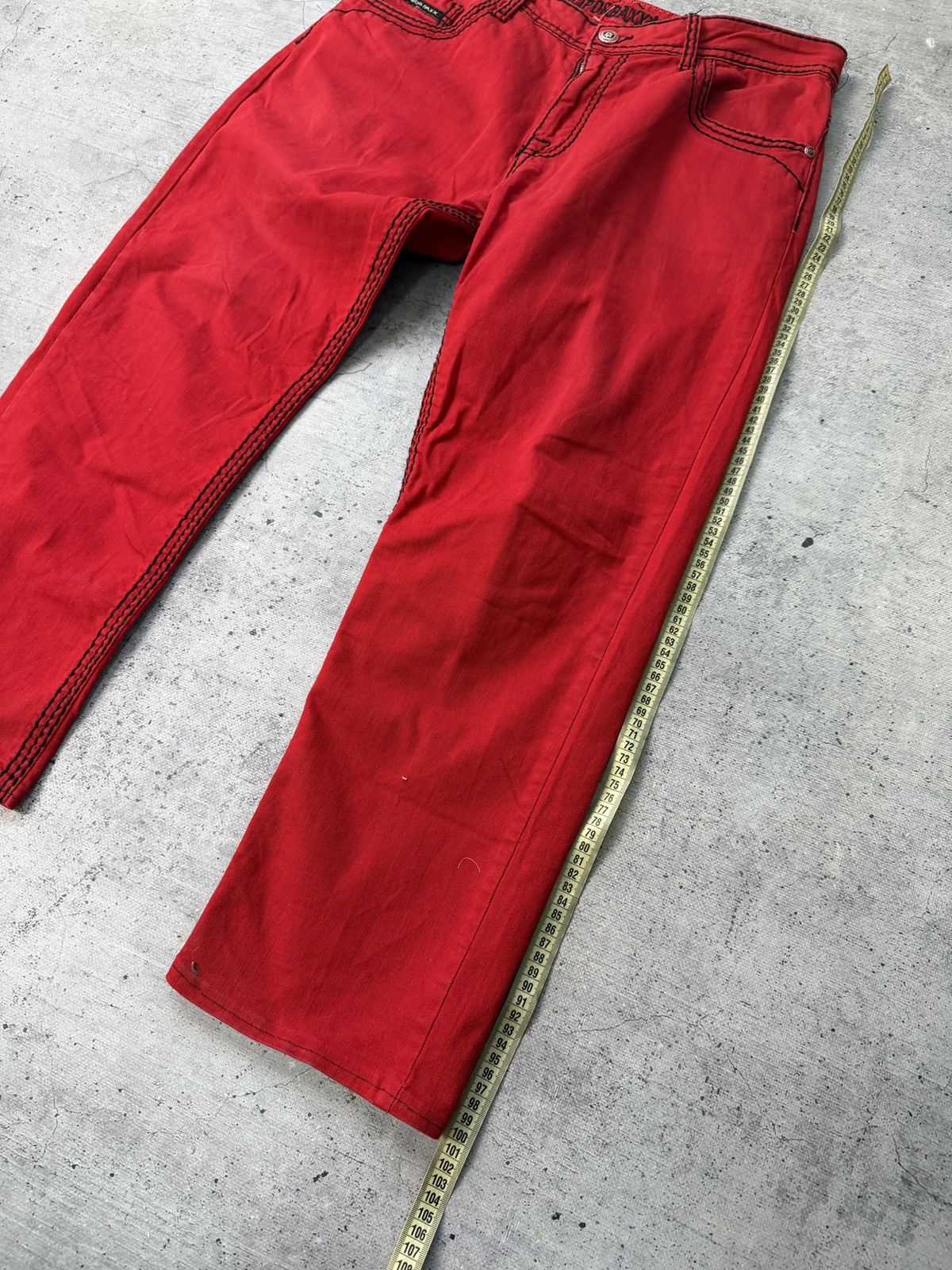 If Six Was Nine Japanese Y2k Cipo Baxx Double Waisted Ripped Faded Y2k Jeans Size US 36 / EU 52 - 6 Thumbnail