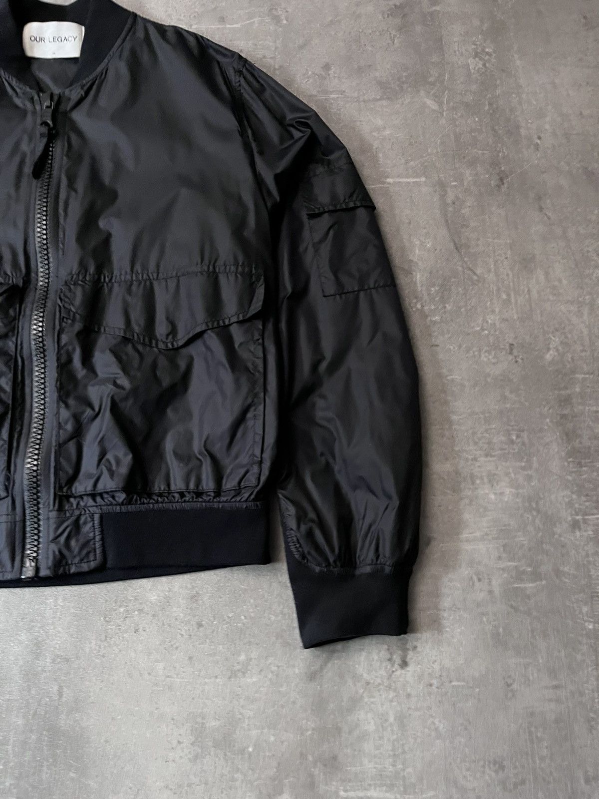 Our Legacy Our Legacy S/S 16 Silky Black nylon jacket big zipper Size US M / EU 48-50 / 2 - 4 Thumbnail