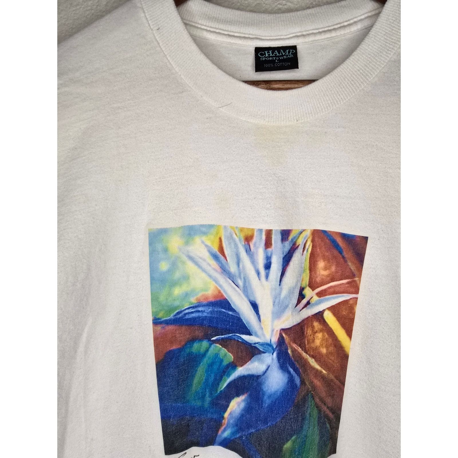 Vintage Vintage Artist Susan Bird Of Paradise Flower Grenada L Tee Size US L / EU 52-54 / 3 - 3 Thumbnail