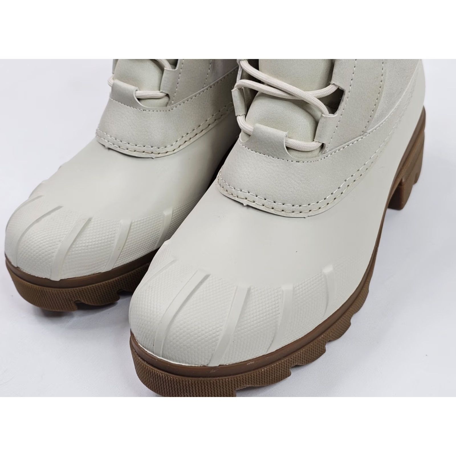Sperry SPERRY Duck Boot Women 9.5 Ivory Fleece Lined Waterproof Suede Ascend Syren Size L / US 10 / IT 46 - 5 Thumbnail