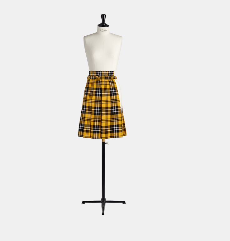 o1w1db10224 Kilt in Yellow & Orange
