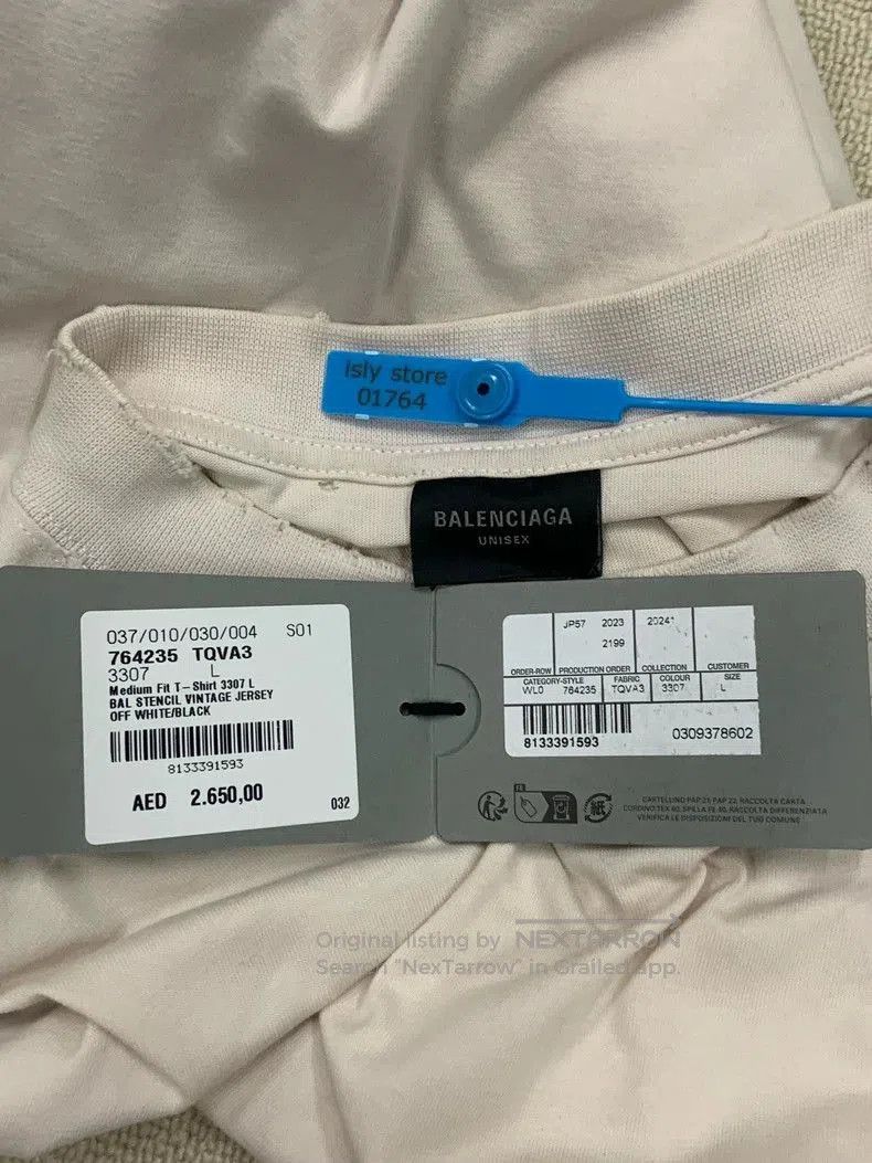 Balenciaga Balenciaga Bal Stencil Type Short Sleeve T. Size US L / EU 52-54 / 3 - 5 Thumbnail