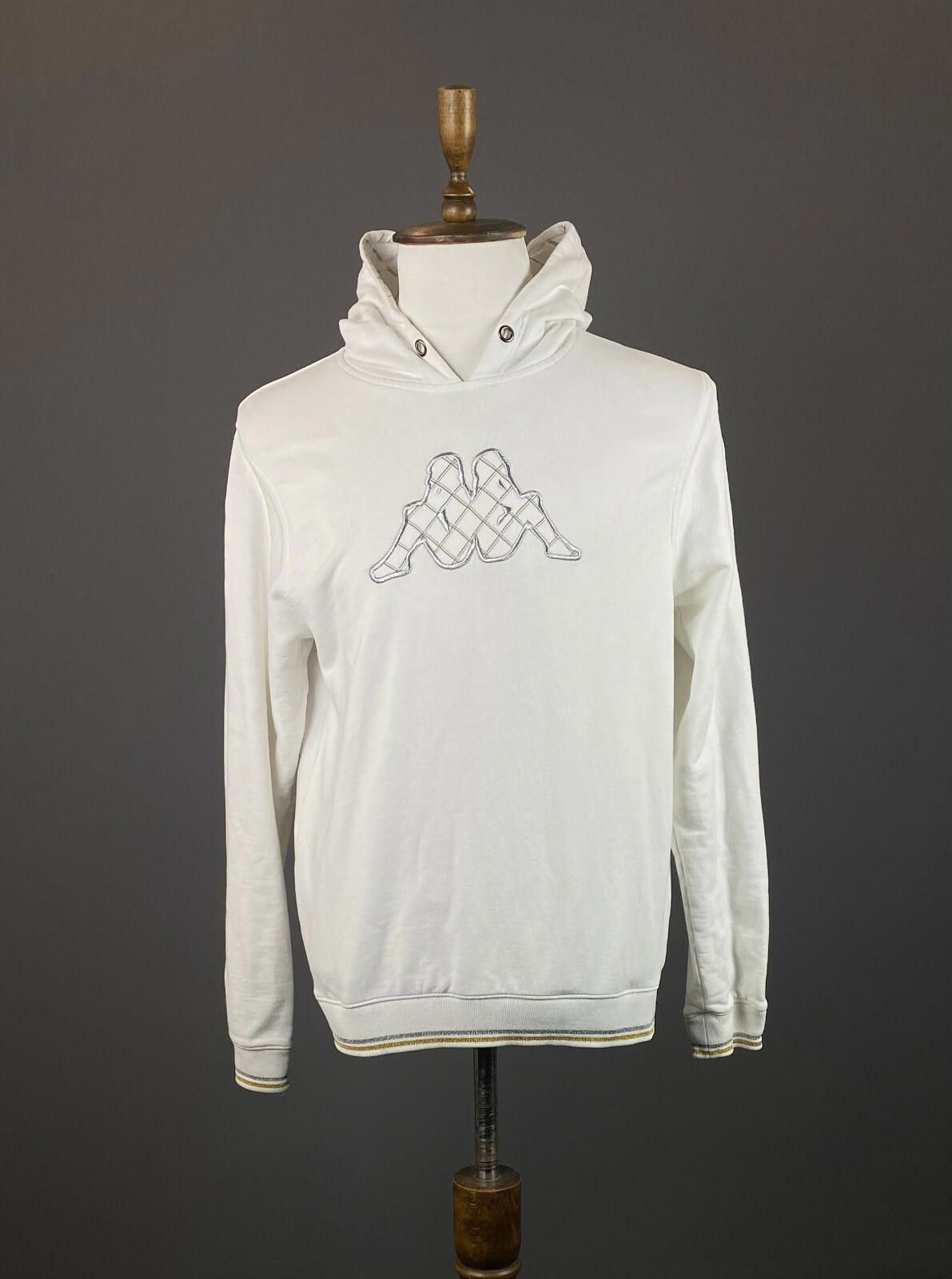 Kappa Men Kappa Big Logo White Cotton Sweatshirt Hoodie Sweater Size US M / EU 48-50 / 2 - 1 Thumbnail