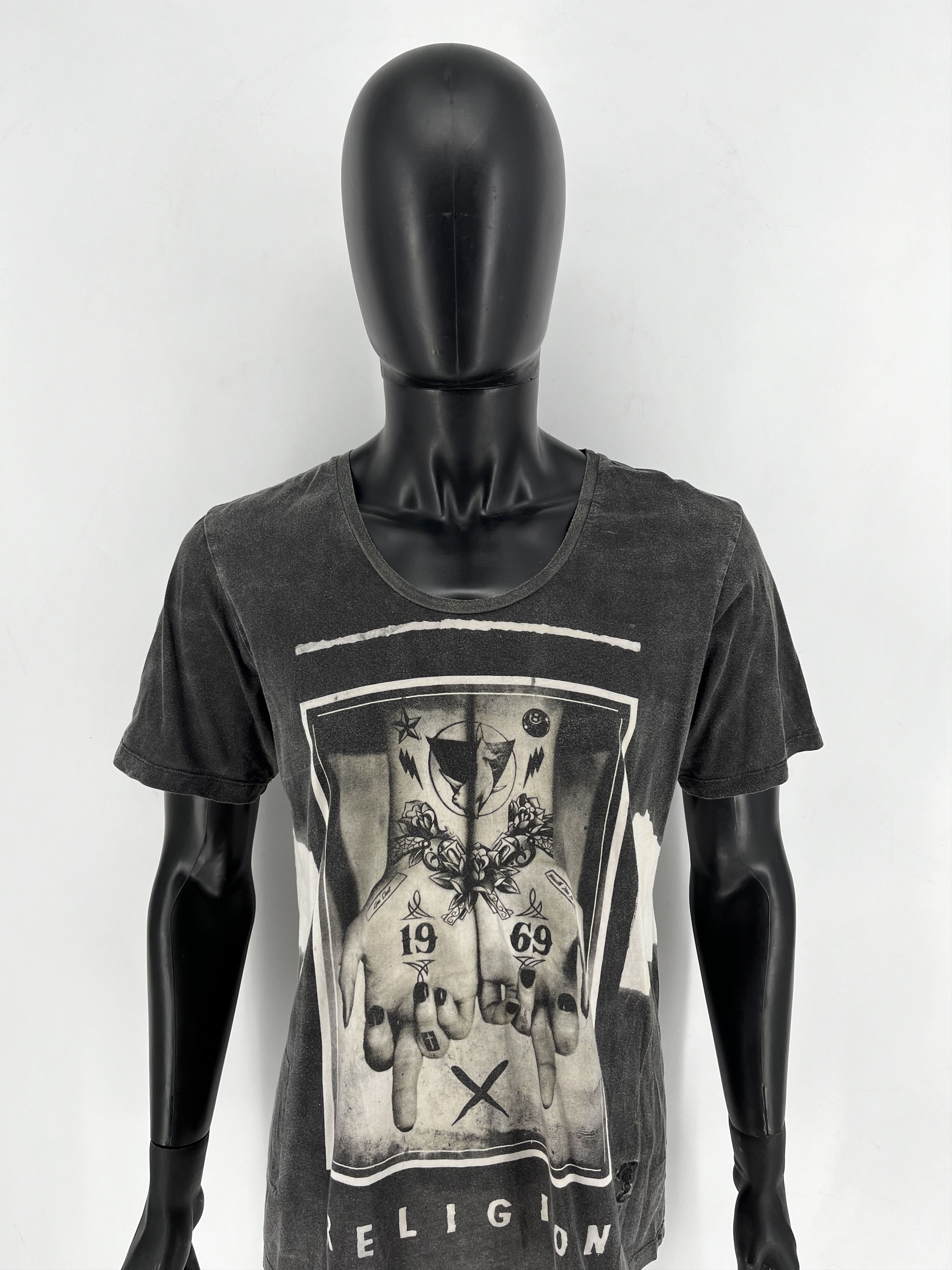 Vintage Vintage Y2K Religion 19 69 T-Shirts ART Size US M / EU 48-50 / 2 - 5 Thumbnail