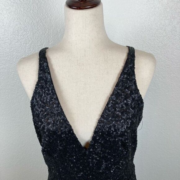 Dress the Population Dress The Population black sequin sheath maxi long dress wo Size L / US 10 / IT 46 - 6 Thumbnail