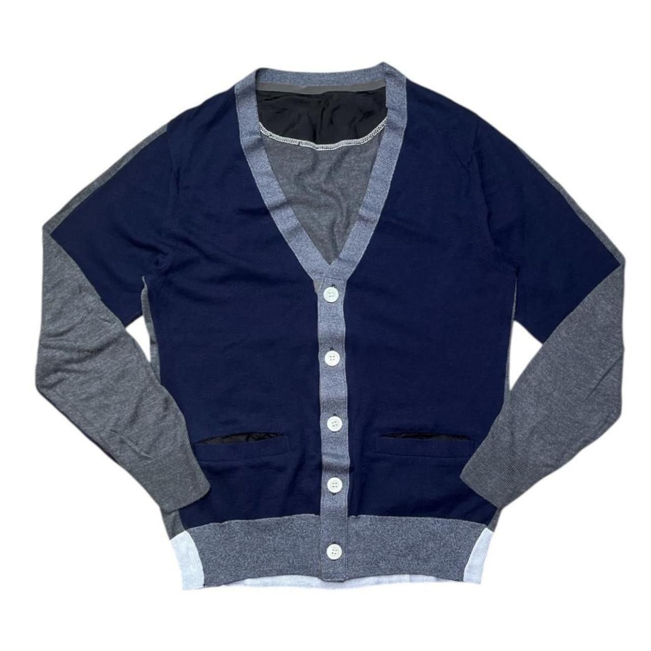 Japanese Brand × Sacai sacai color block cardigan Size US S / EU 44-46 / 1 - 1 Thumbnail