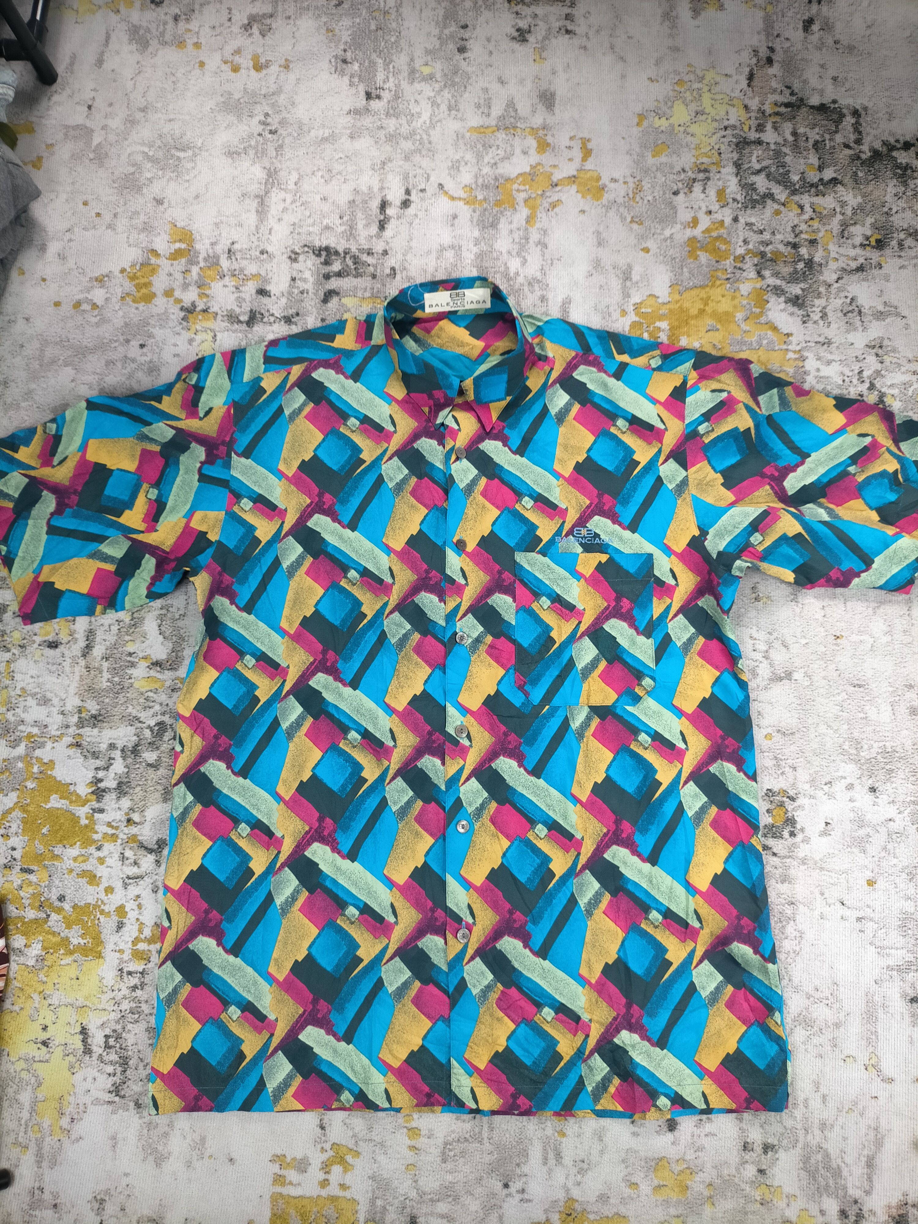 Balenciaga Rare 90s Vintage Balenciaga Silk Shirt Size US M / EU 48-50 / 2 - 2 Thumbnail