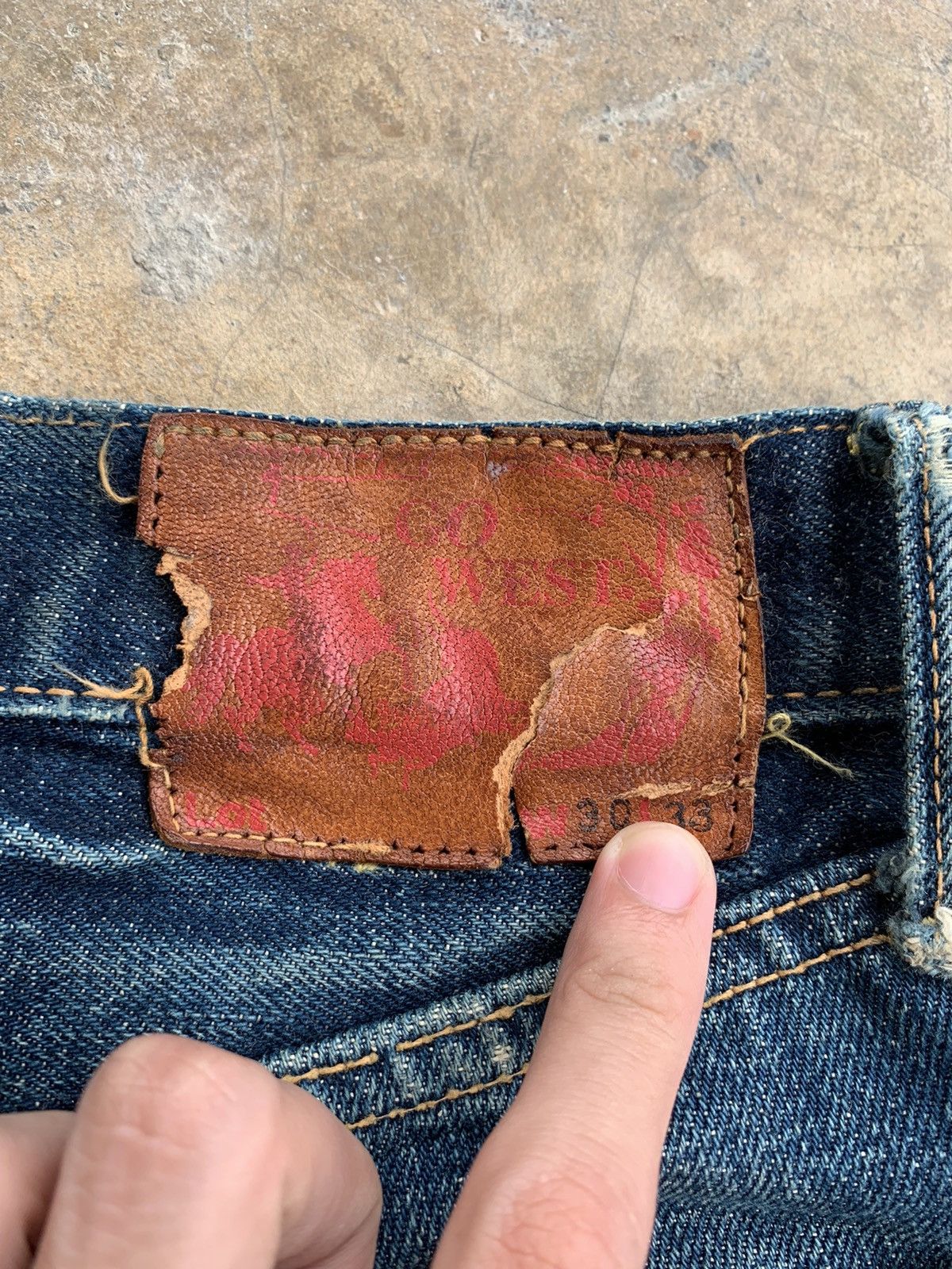 Japanese Brand × Vintage Vintage Go West Yellow divsion Selvedge distressed denim Size US 30 / EU 46 - 7 Thumbnail