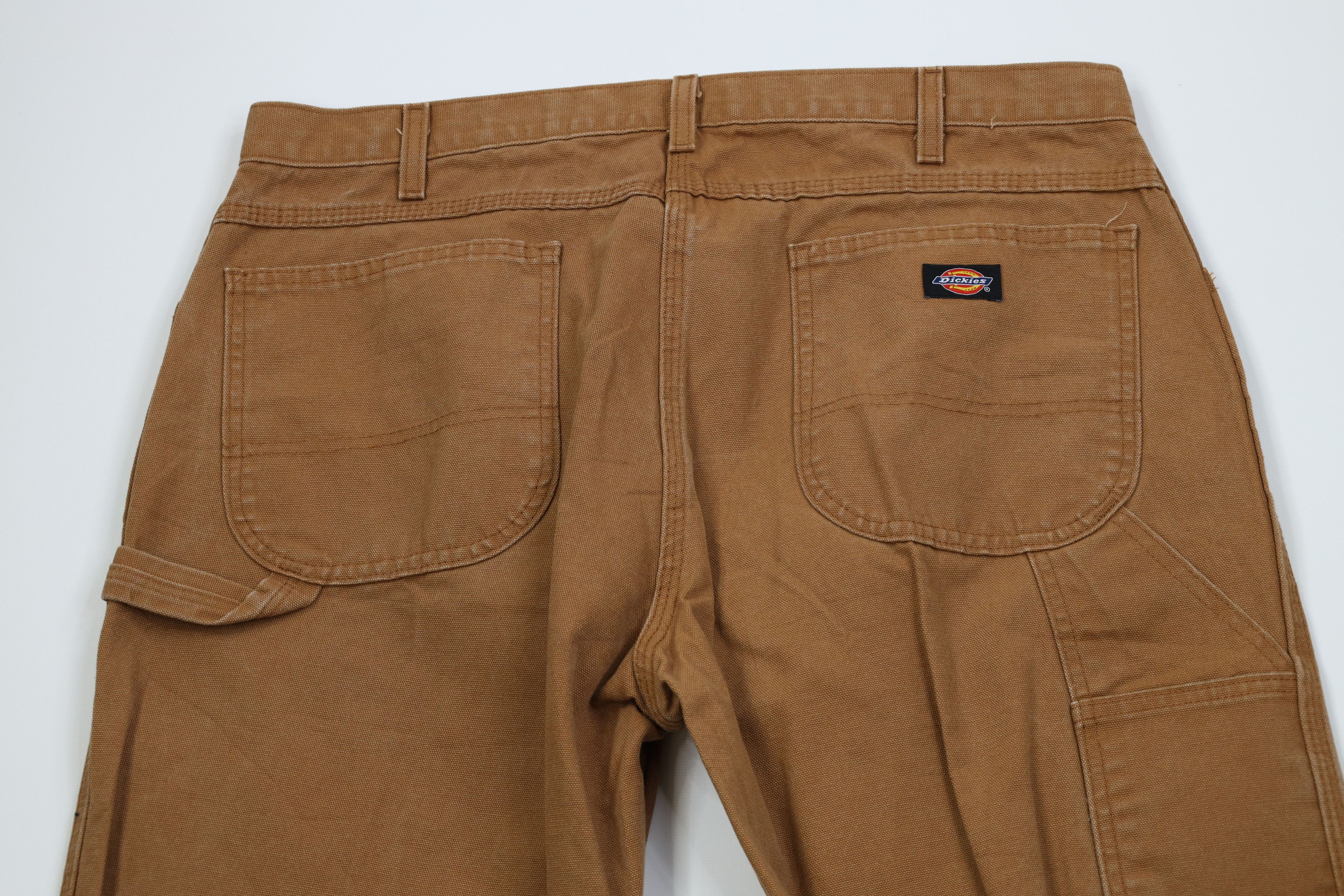 Dickies Vintage Y2K Dickies Wide Leg Canvas Dungaree Pants Brown Size US 38 / EU 54 - 9 Thumbnail