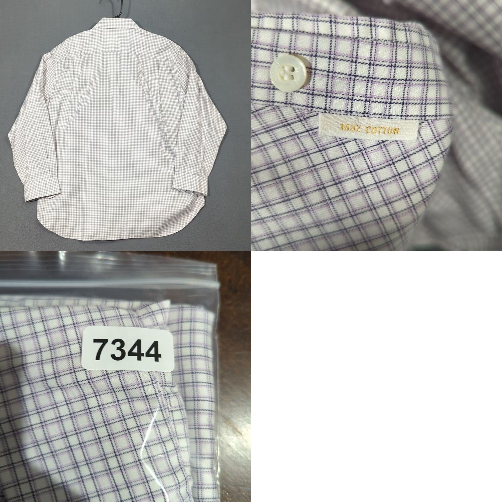 Brioni Brioni Shirt Mens XL Purple White Cotton Long Sleeve Button Down Size US XL / EU 56 / 4 - 8 Thumbnail