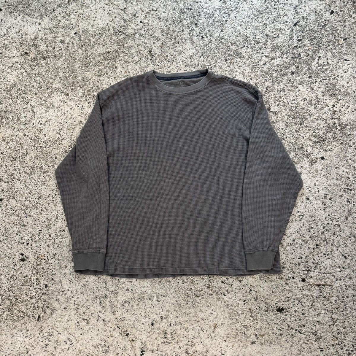 Vintage Faded Blue Thermal Longsleeve Shirt ERD Grunge Thrashed Size US XXL / EU 58 / 5 - 1 Thumbnail