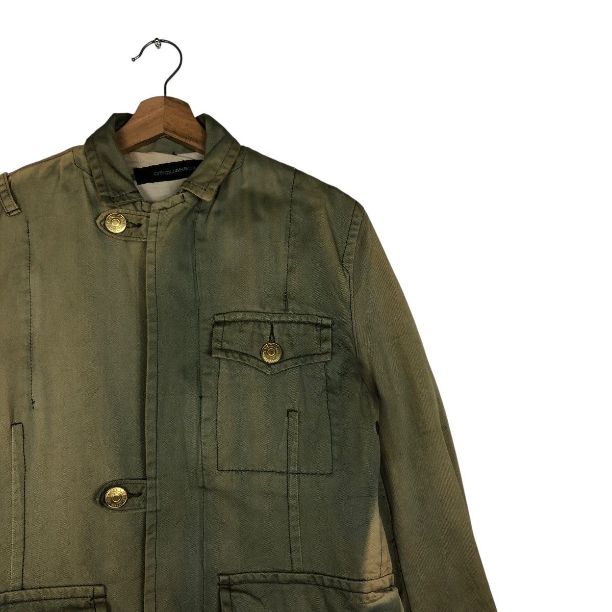 Japanese Brand 🔥VINTAGE CHORE BIKER JACKET DSQUARED2 ACID RUSTY DESIGN Size US S / EU 44-46 / 1 - 8 Thumbnail