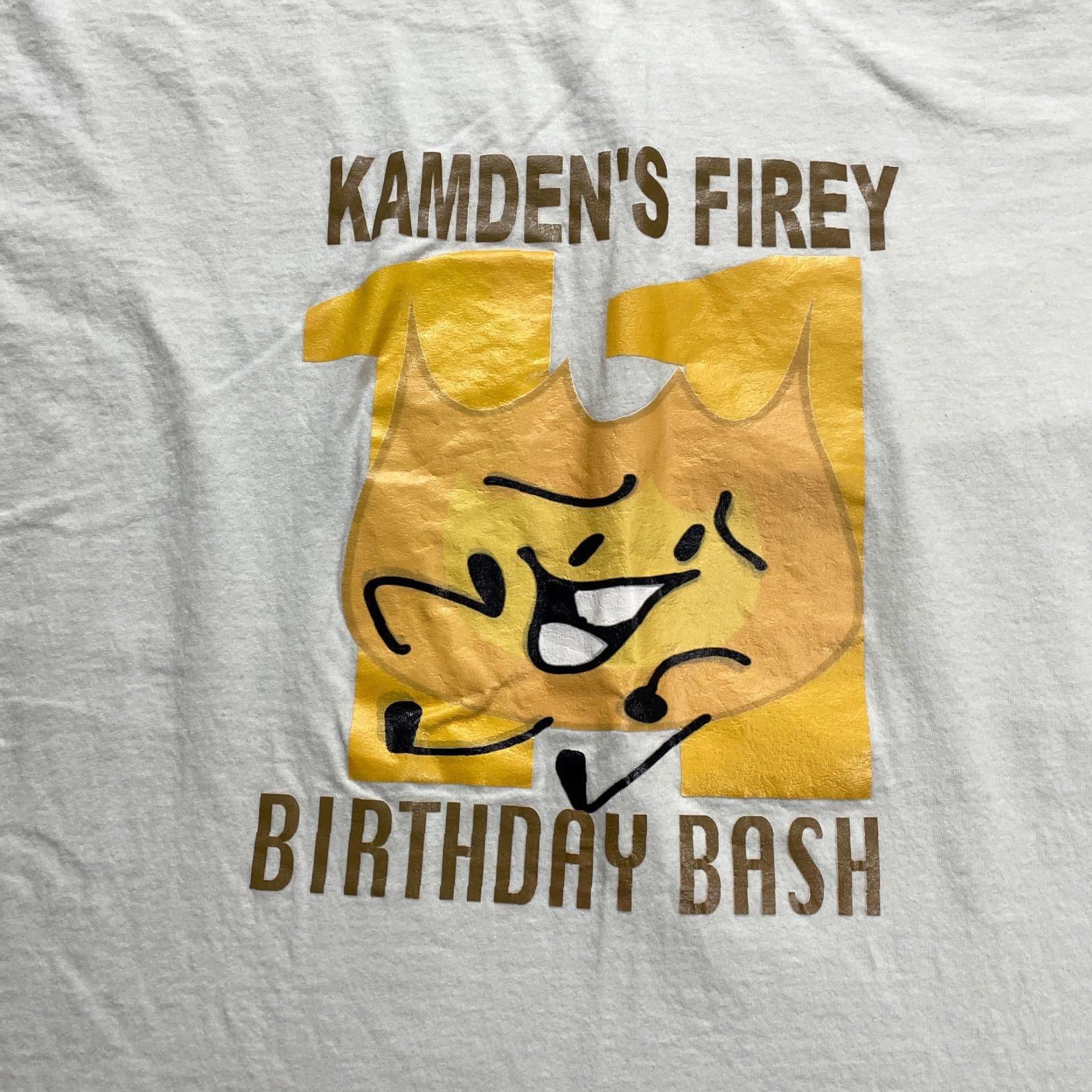 Gildan VINTAGE Gildan Heavy Cotton T-Shirt Unisex Adults 3XL White Birthday Bash Crew Neck Short Sleeve Mens Size US XXL / EU 58 / 5 - 3 Thumbnail