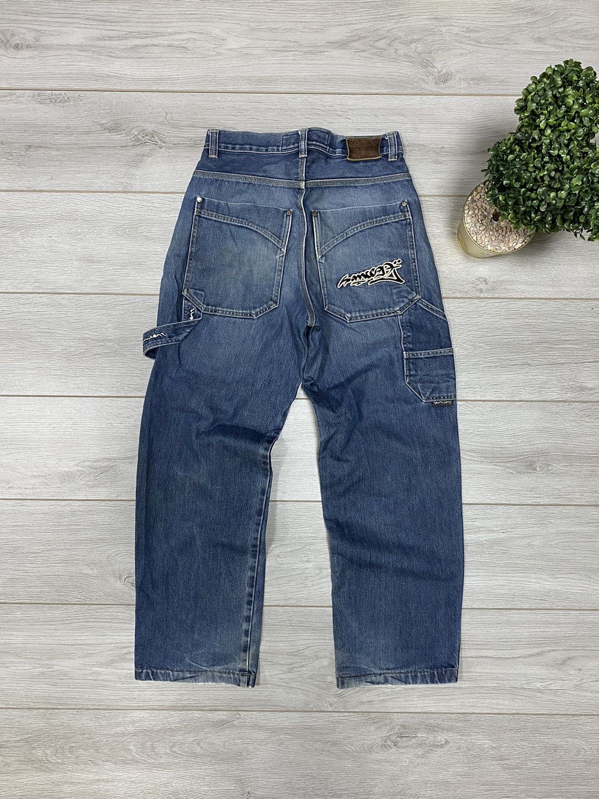 Vintage Vintage 90s Sancezz RARE Jnco style Baggy Denim Jeans Size US 30 / EU 46 - 1 Thumbnail