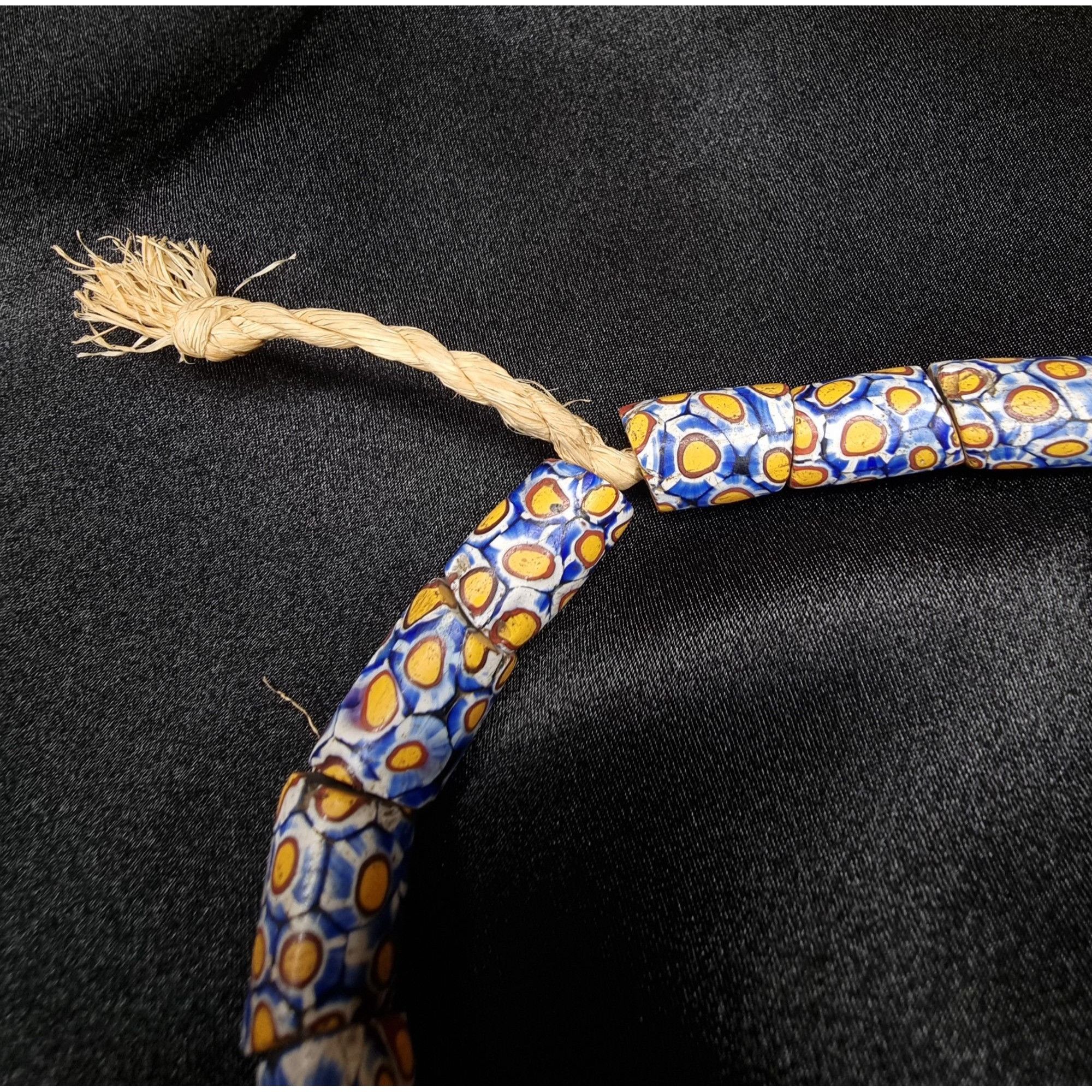 Vintage Antique African Millefiori Trade Bead Necklace With Intricat Size ONE SIZE - 6 Thumbnail